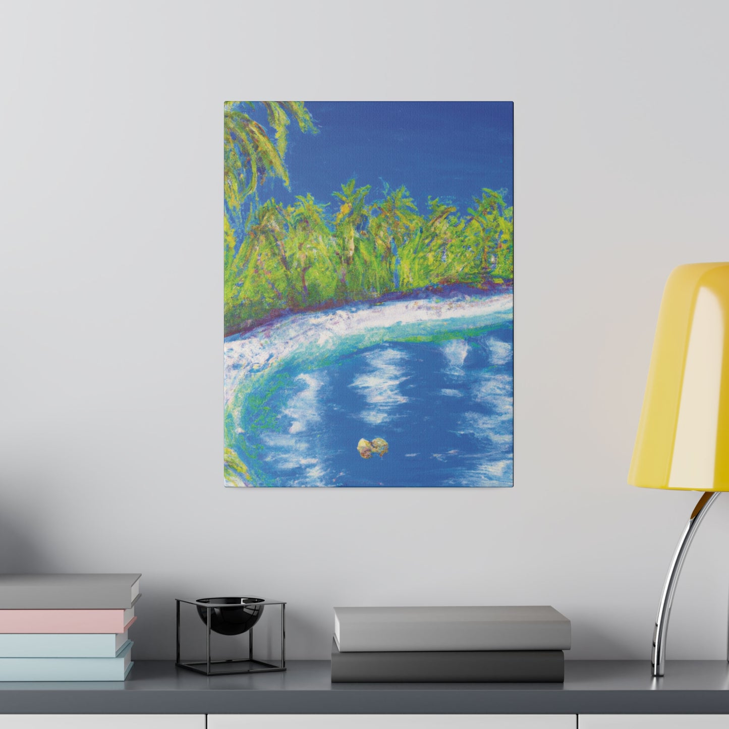 3798C - Bahamas Ocean Painting Print | Bahamas | Ocean | Beach | Poster | Home Decor | Wall Art | Canvas