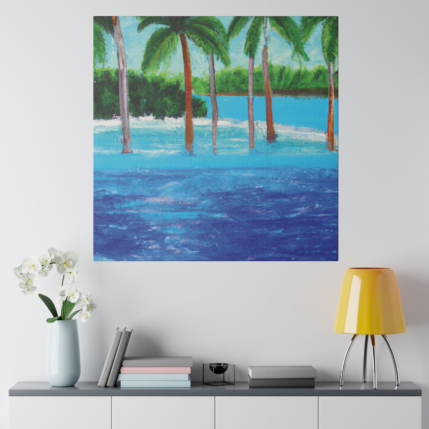 4563X - Bahamas Ocean Painting Print | Bahamas | Ocean | Beach | Poster | Home Decor | Wall Art | Canvas