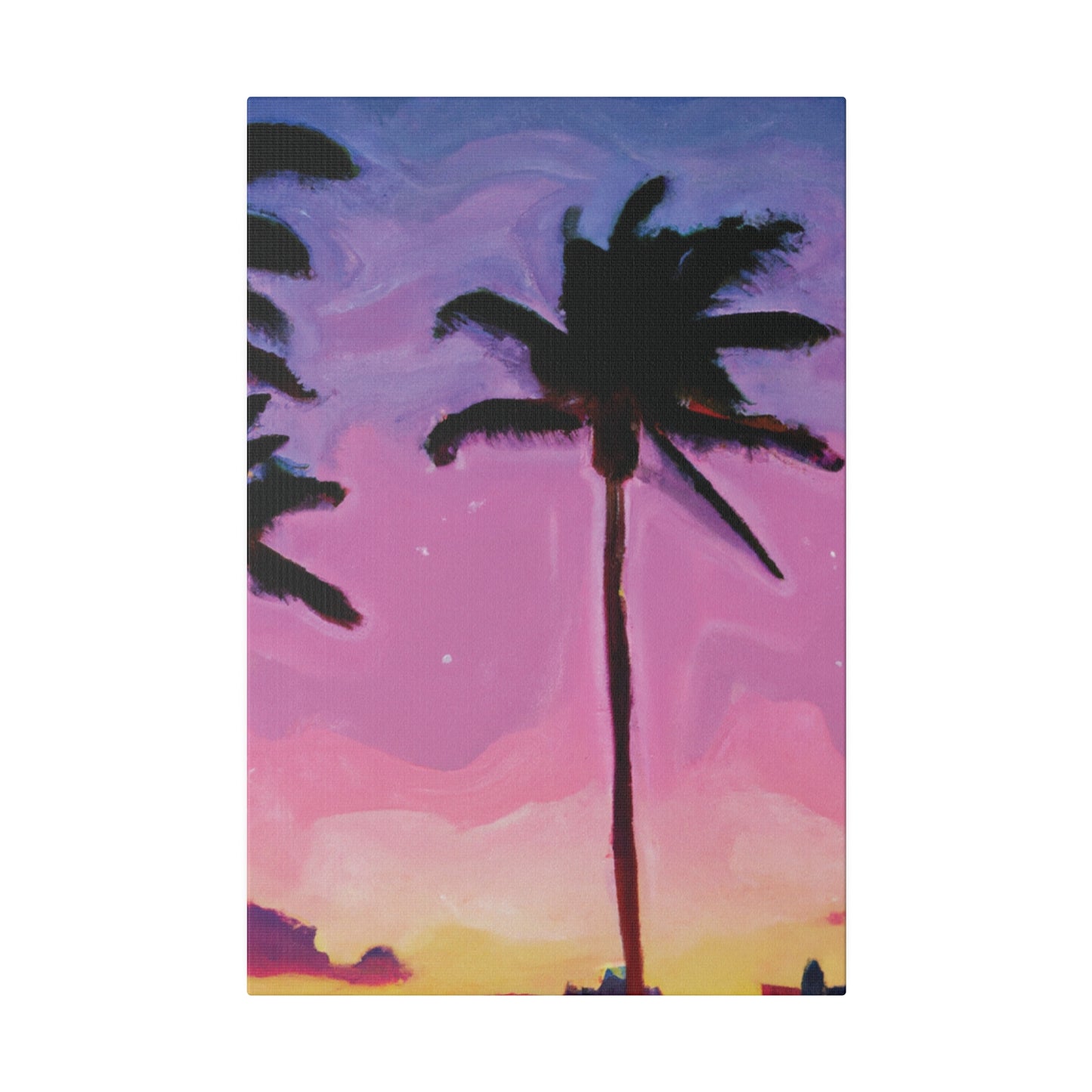 7801Y - Miami Beach Sunset Painting Print | Miami | Beach | Sunset | Poster | Home Decor | Wall Art | Canvas