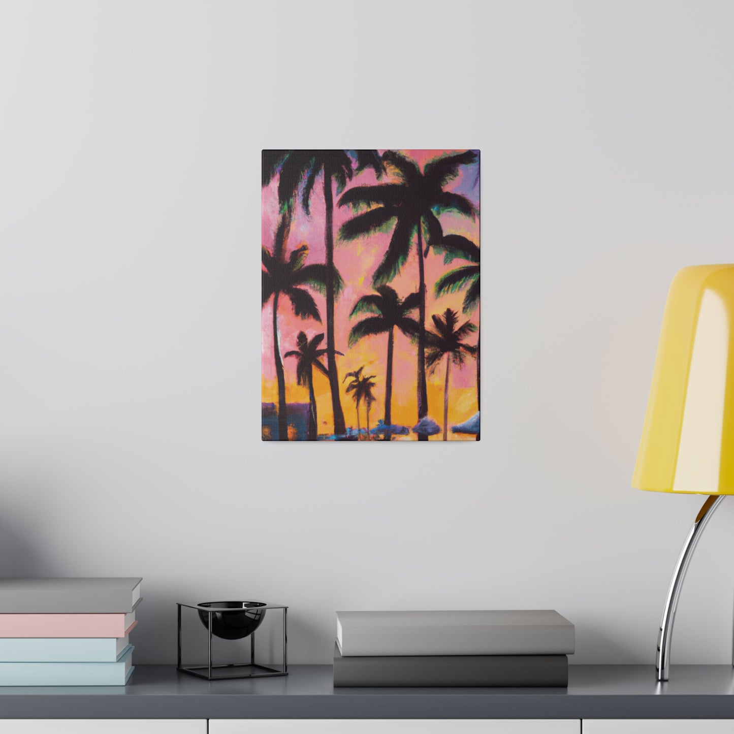 7524X - Miami Beach Sunset Painting Print | Miami | Beach | Sunset | Poster | Home Decor | Wall Art | Canvas