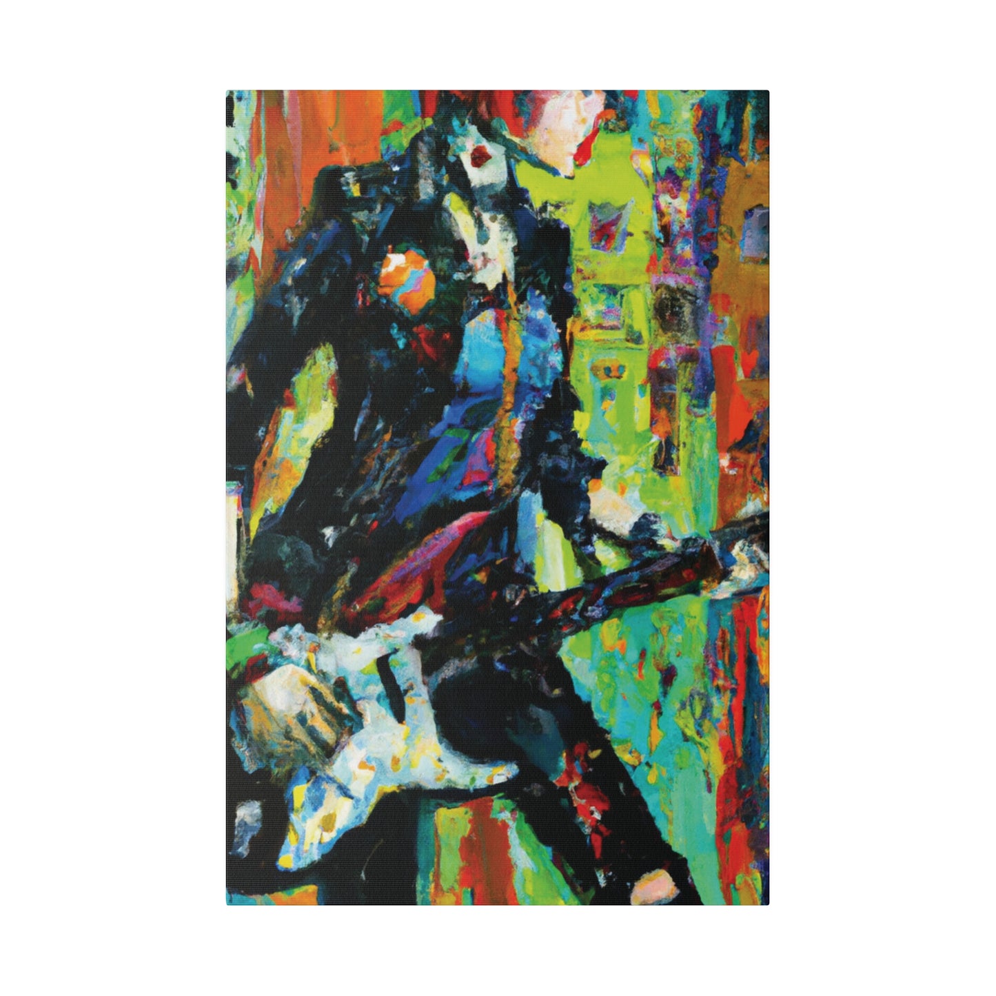 2760G - Rockstar Oil Painting Style Print | Poster | Home Decor | Wall Art | Music Art | Canvas