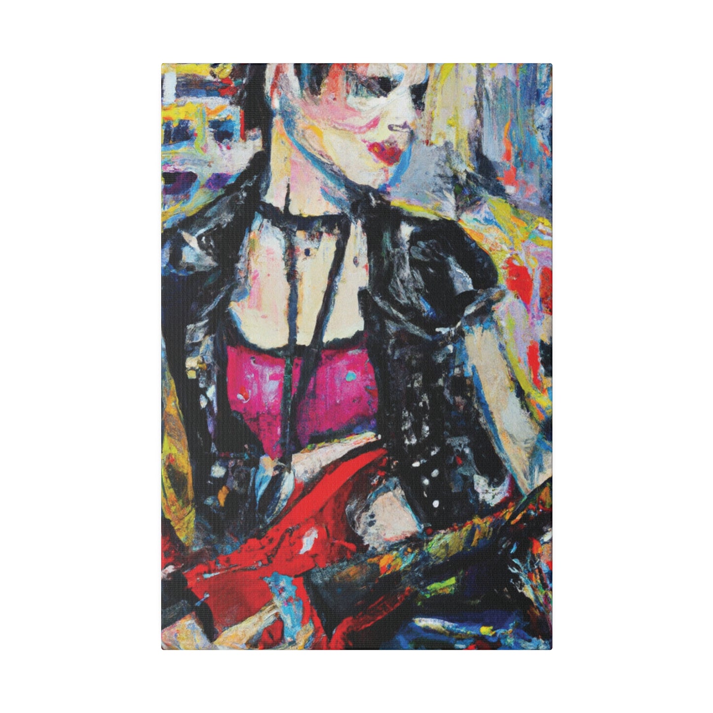 6167B - Rockstar Oil Painting Style Print | Poster | Home Decor | Wall Art | Music Art | Canvas