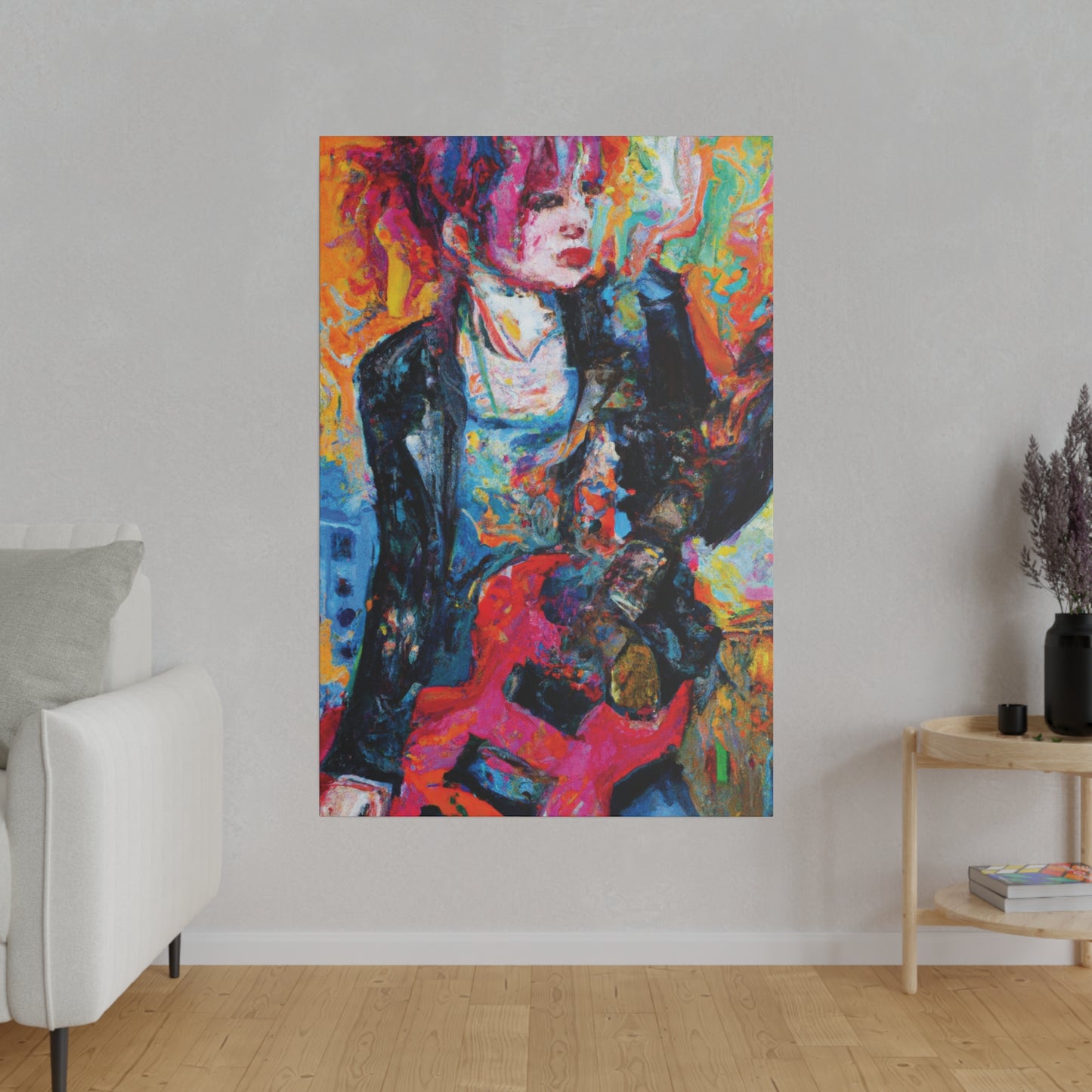 6278X - Rockstar Oil Painting Style Print | Poster | Home Decor | Wall Art | Music Art | Canvas