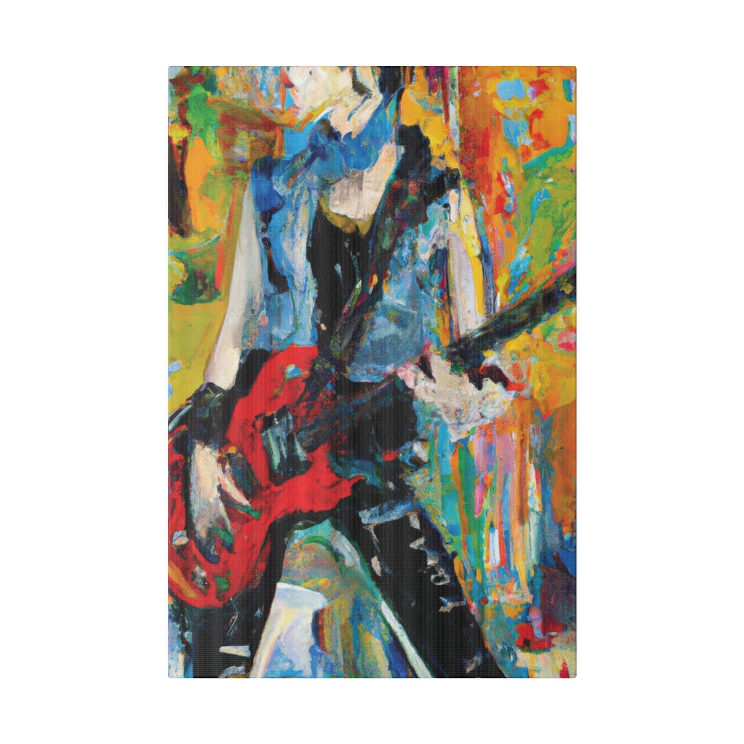 4721P - Rockstar Oil Painting Style Print | Poster | Home Decor | Wall Art | Music Art | Canvas