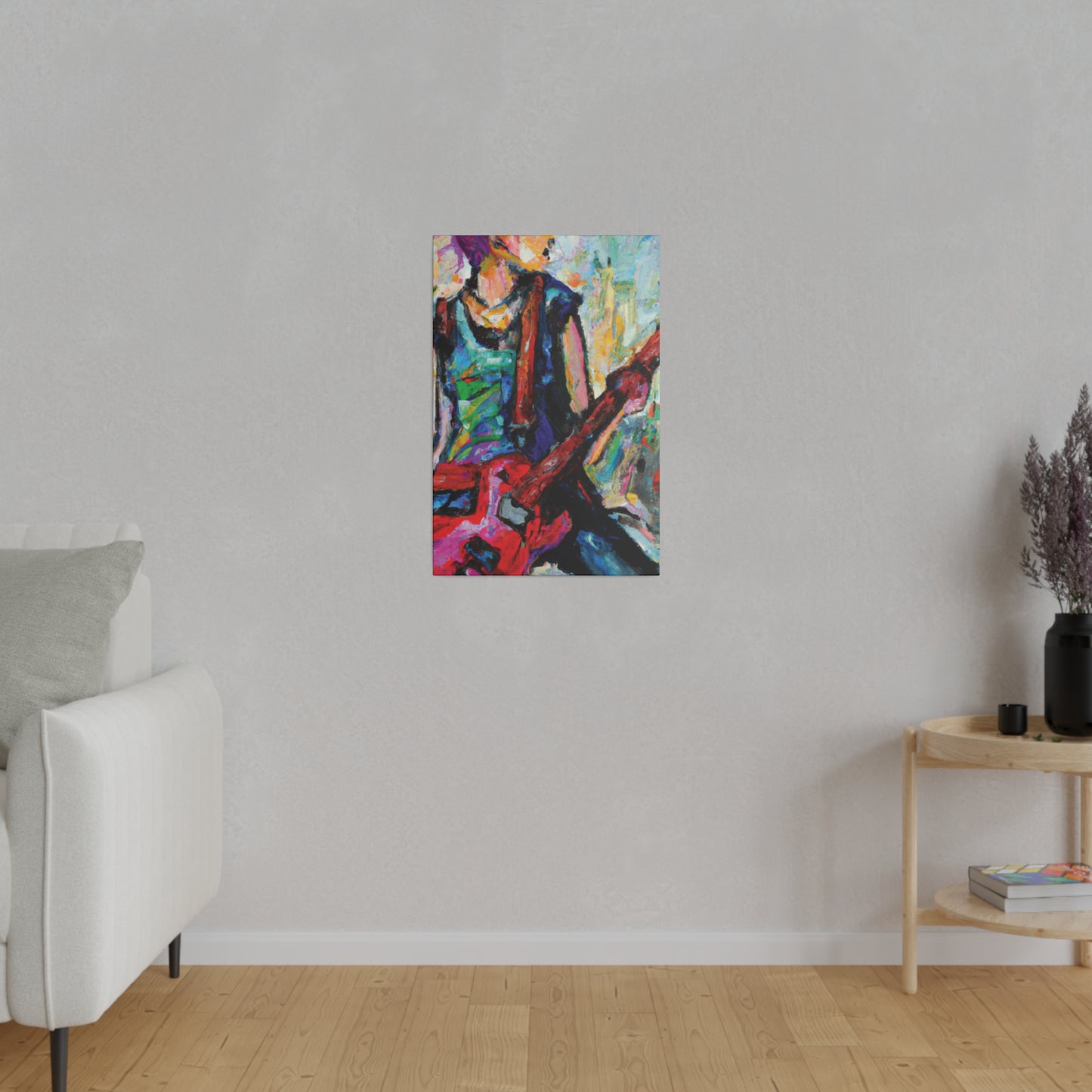 8657Y - Rockstar Oil Painting Style Print | Poster | Home Decor | Wall Art | Music Art | Canvas