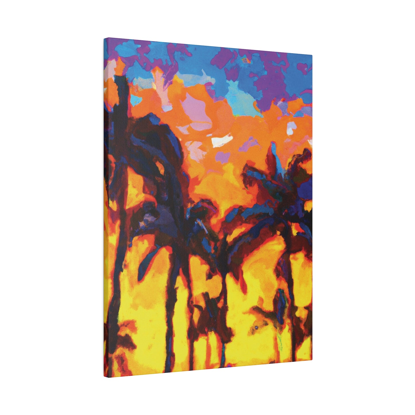 5533Y - Miami Beach Sunset Painting Print | Miami | Beach | Sunset | Poster | Home Decor | Wall Art | Canvas