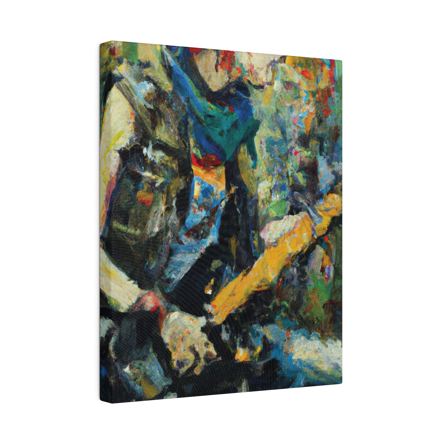 3758W - Rockstar Oil Painting Style Print | Poster | Home Decor | Wall Art | Music Art | Canvas