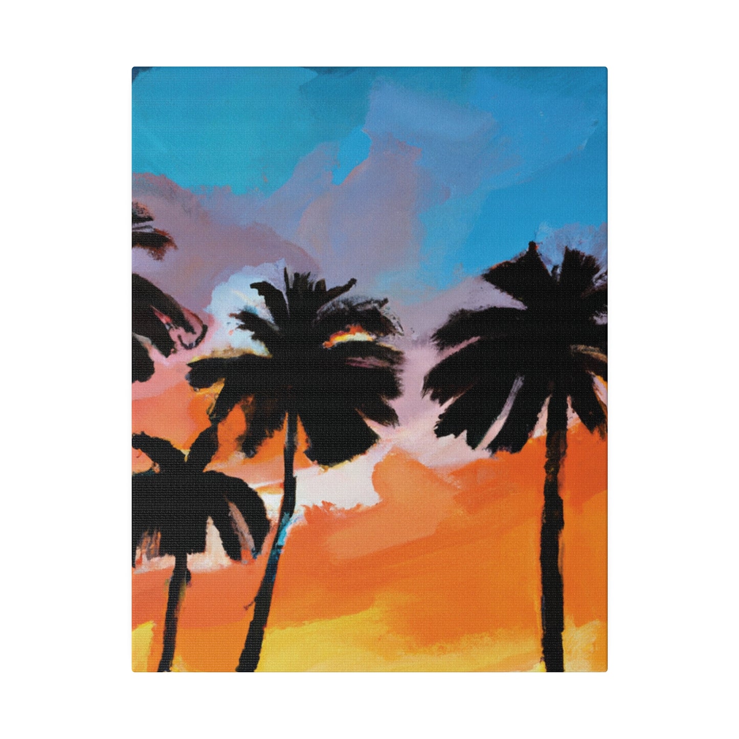 7010V - Miami Beach Sunset Painting Print | Miami | Beach | Sunset | Poster | Home Decor | Wall Art | Canvas