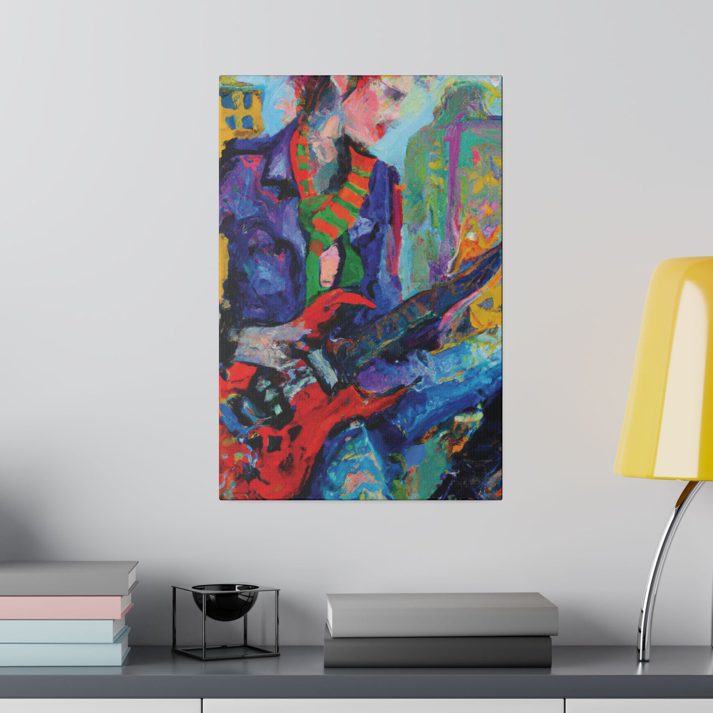 5227E - Rockstar Oil Painting Style Print | Poster | Home Decor | Wall Art | Music Art | Canvas