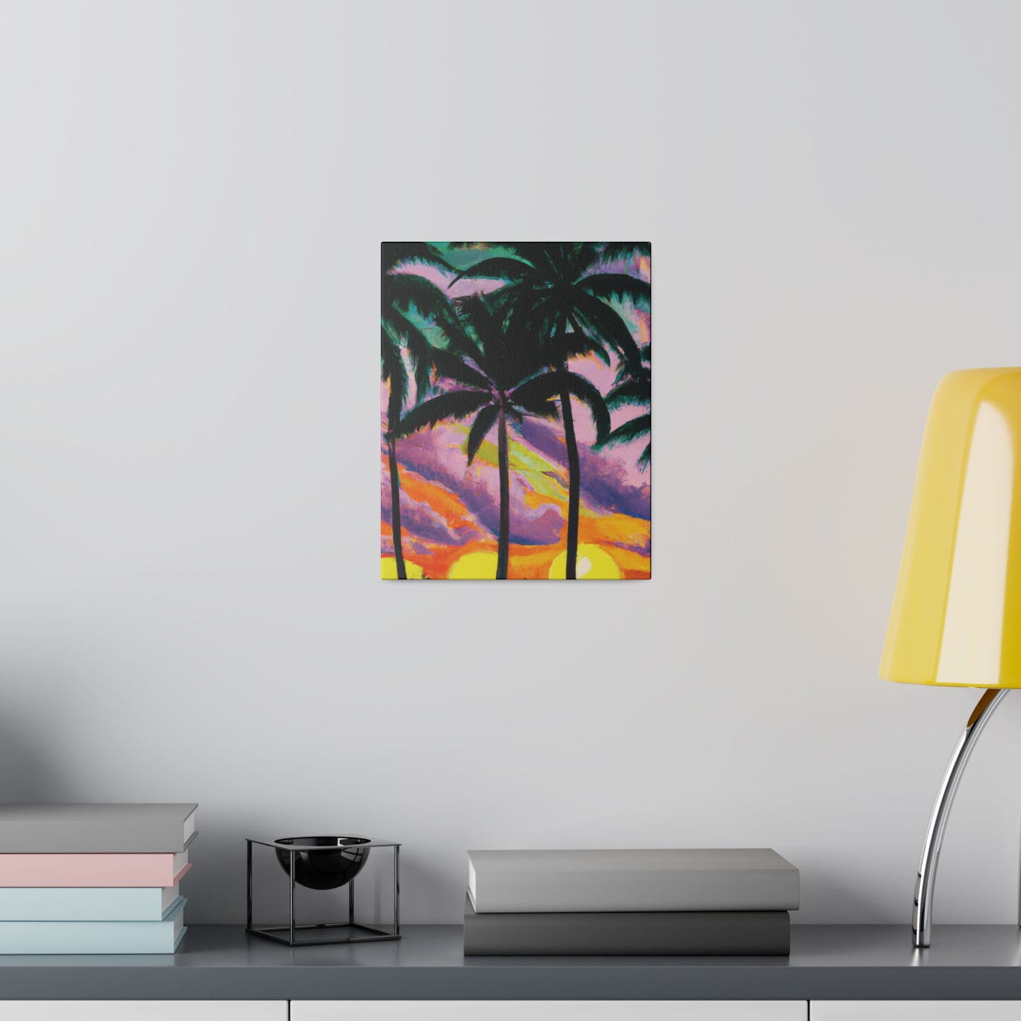 8789Q - Miami Beach Sunset Painting Print | Miami | Beach | Sunset | Poster | Home Decor | Wall Art | Canvas