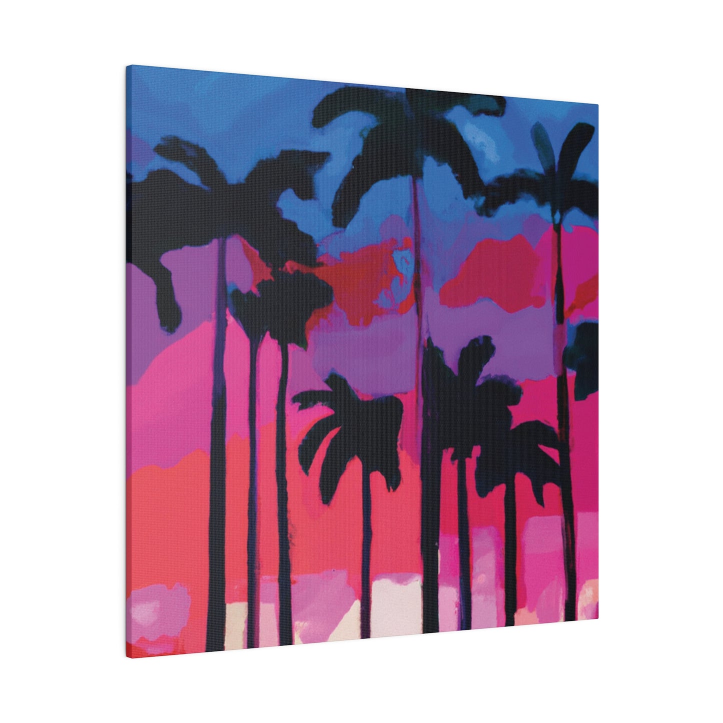 7245Y - Miami Beach Sunset Painting Print | Miami | Beach | Sunset | Poster | Home Decor | Wall Art | Canvas