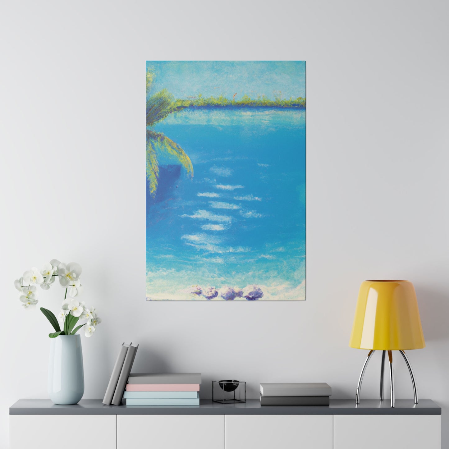 9819K - Bahamas Ocean Painting Print | Bahamas | Ocean | Beach | Poster | Home Decor | Wall Art | Canvas