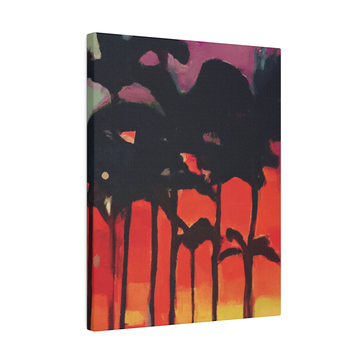 9653K - Miami Beach Sunset Painting Print | Miami | Beach | Sunset | Poster | Home Decor | Wall Art | Canvas