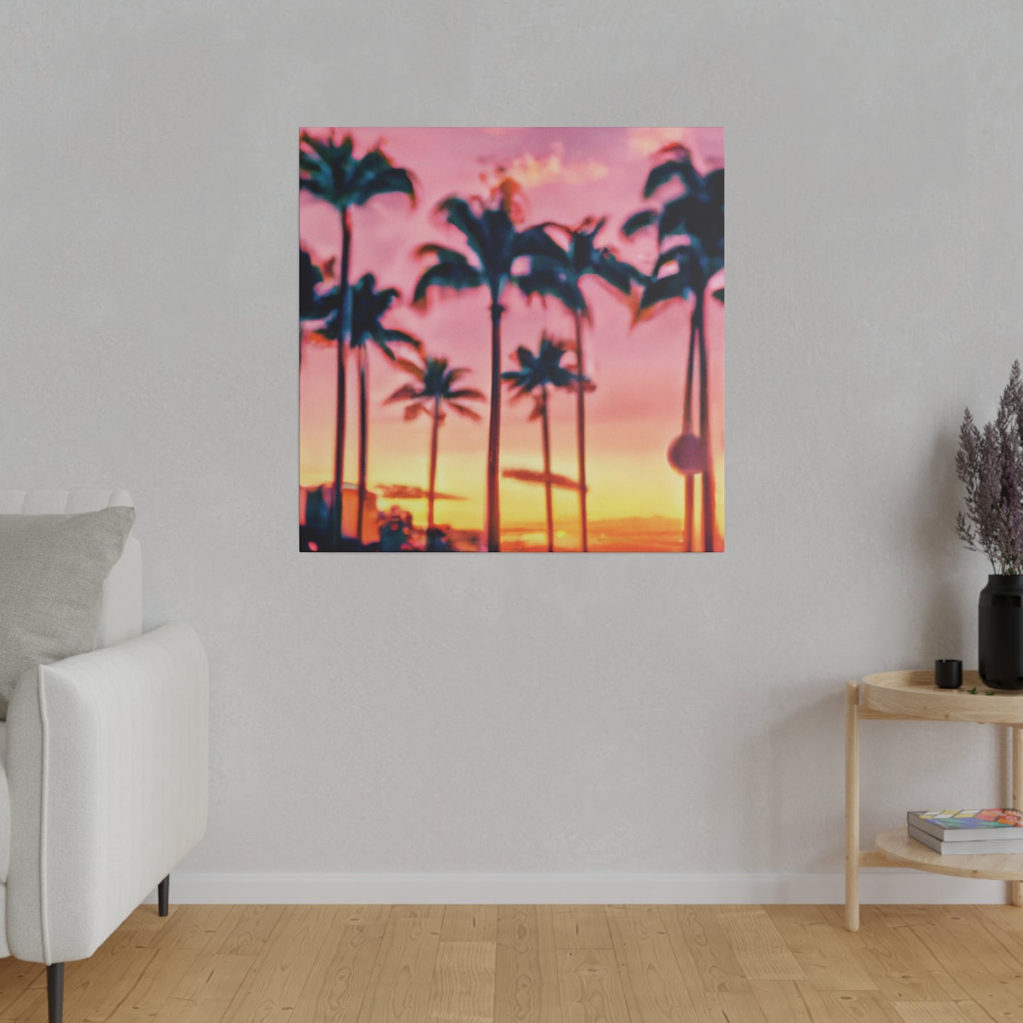 8183G - Miami Beach Sunset Painting Print | Miami | Beach | Sunset | Poster | Home Decor | Wall Art | Canvas