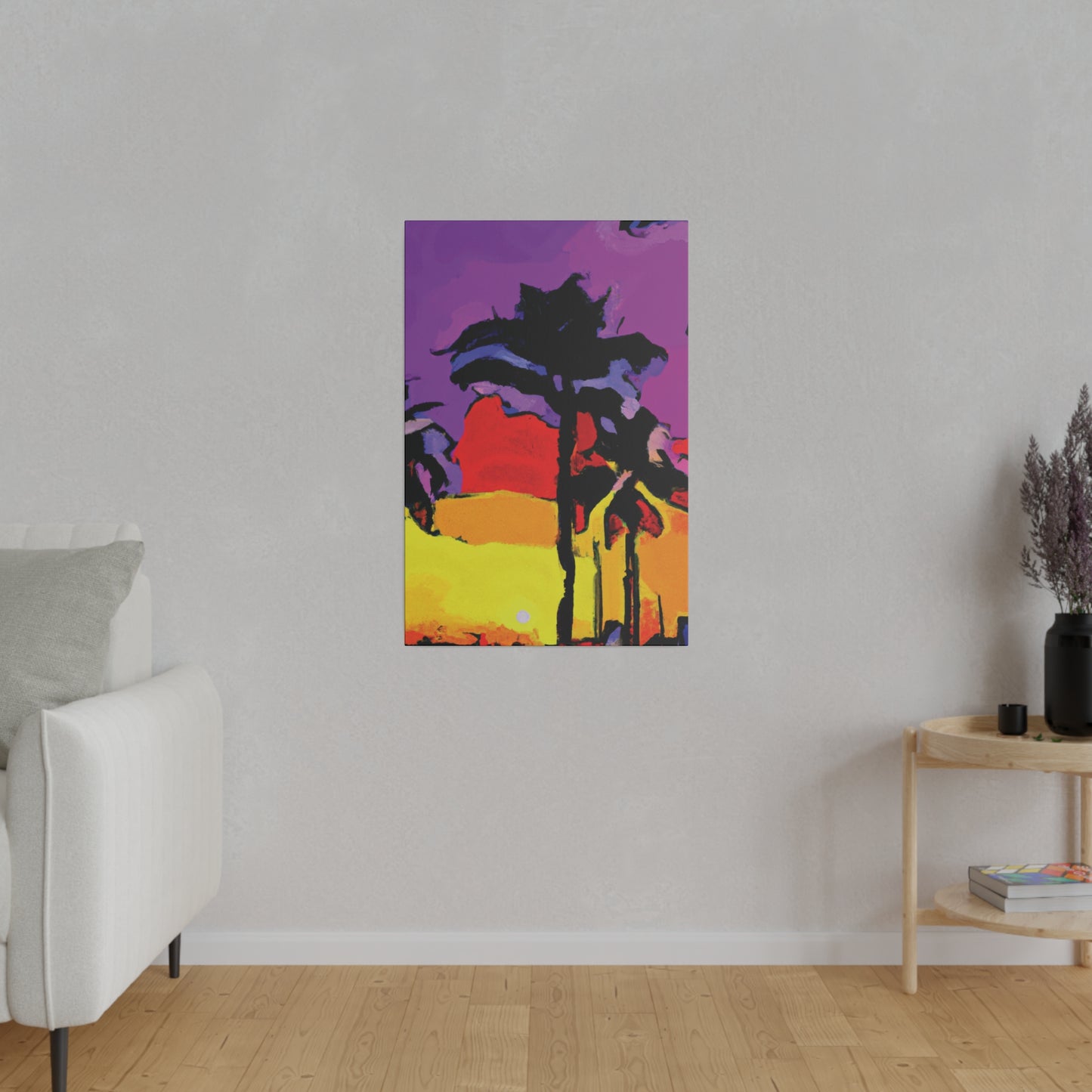 4854H - Miami Beach Sunset Painting Print | Miami | Beach | Sunset | Poster | Home Decor | Wall Art | Canvas