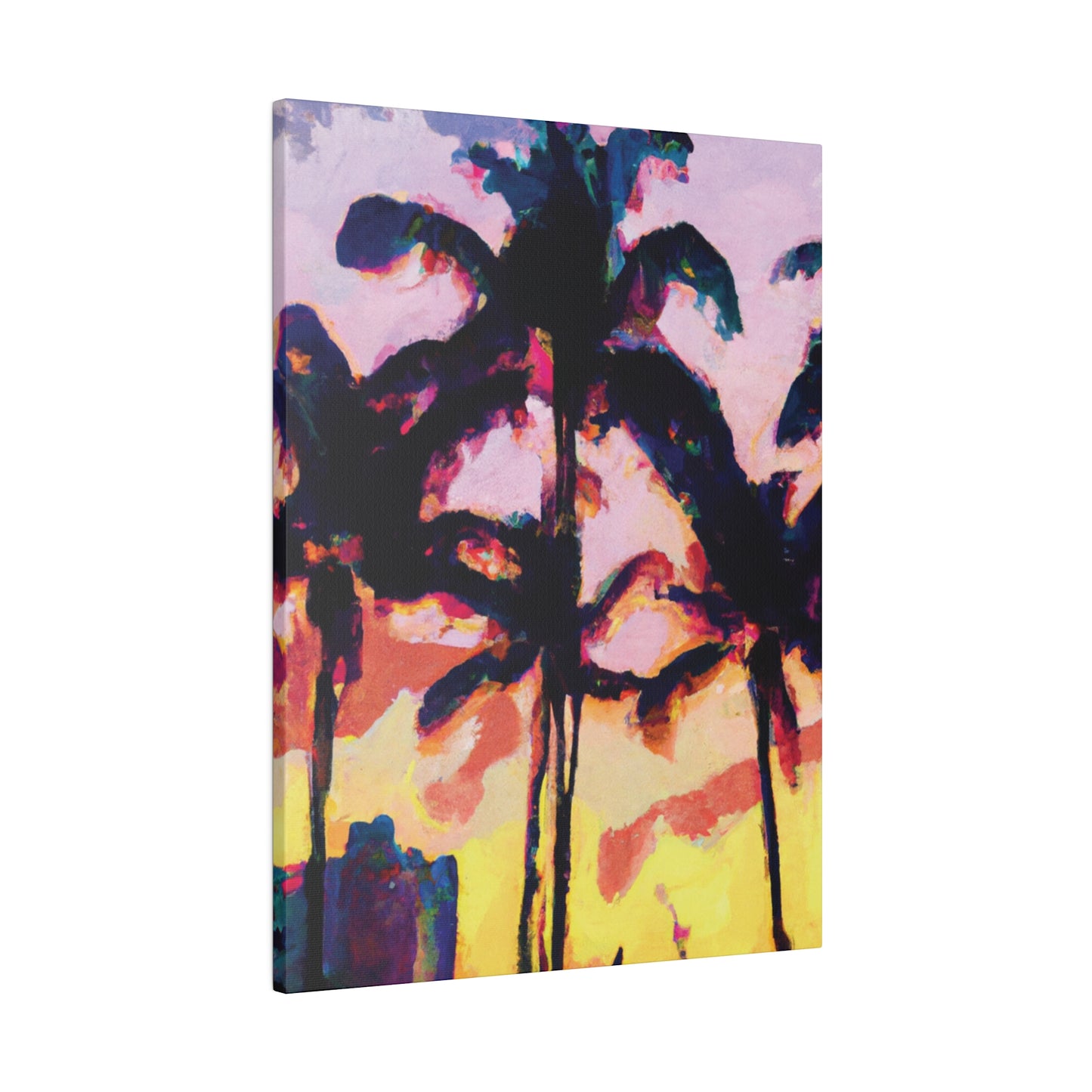 3398S - Miami Beach Sunset Painting Print | Miami | Beach | Sunset | Poster | Home Decor | Wall Art | Canvas