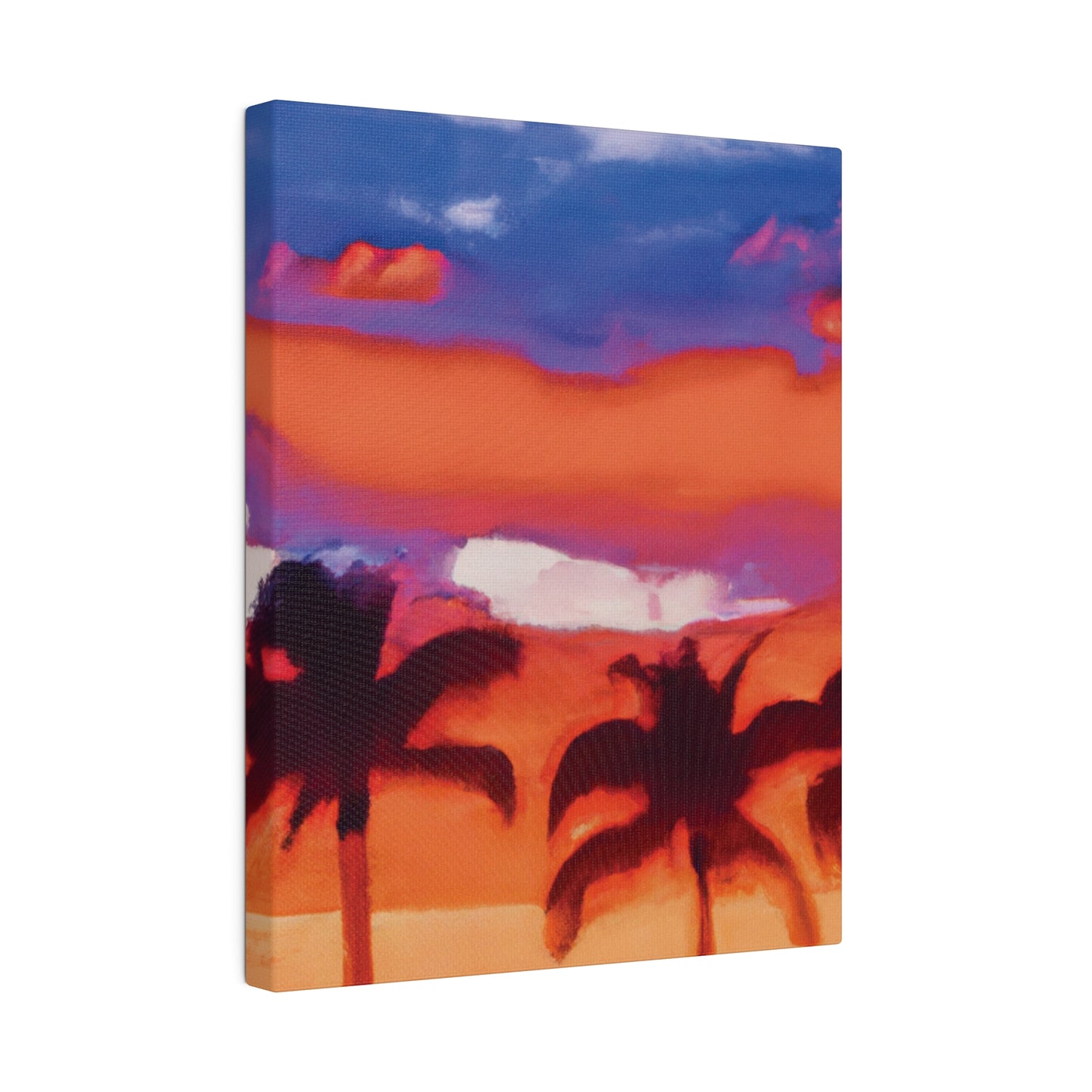 8546B - Miami Beach Sunset Painting Print | Miami | Beach | Sunset | Poster | Home Decor | Wall Art | Canvas