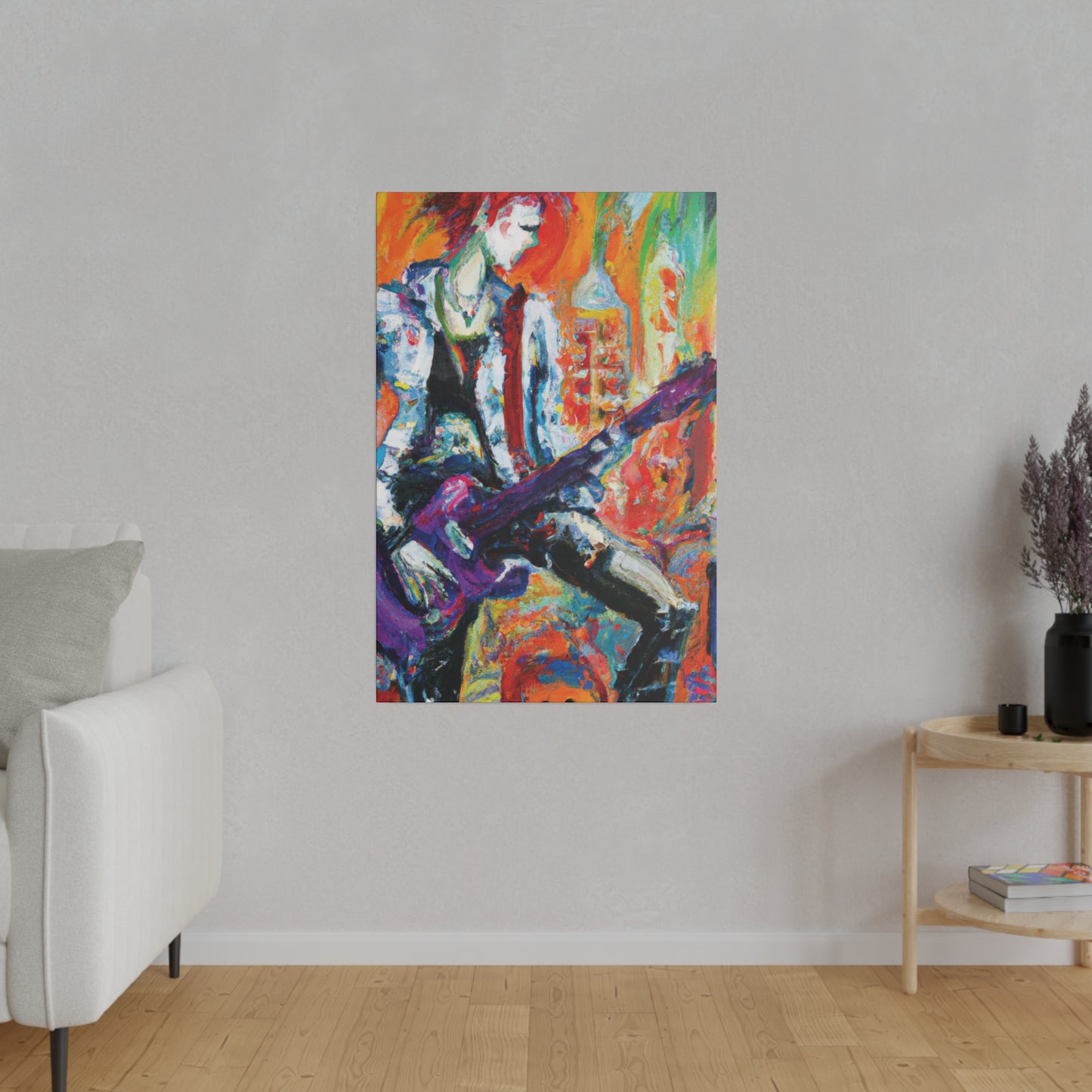 6891P - Rockstar Oil Painting Style Print | Poster | Home Decor | Wall Art | Music Art | Canvas