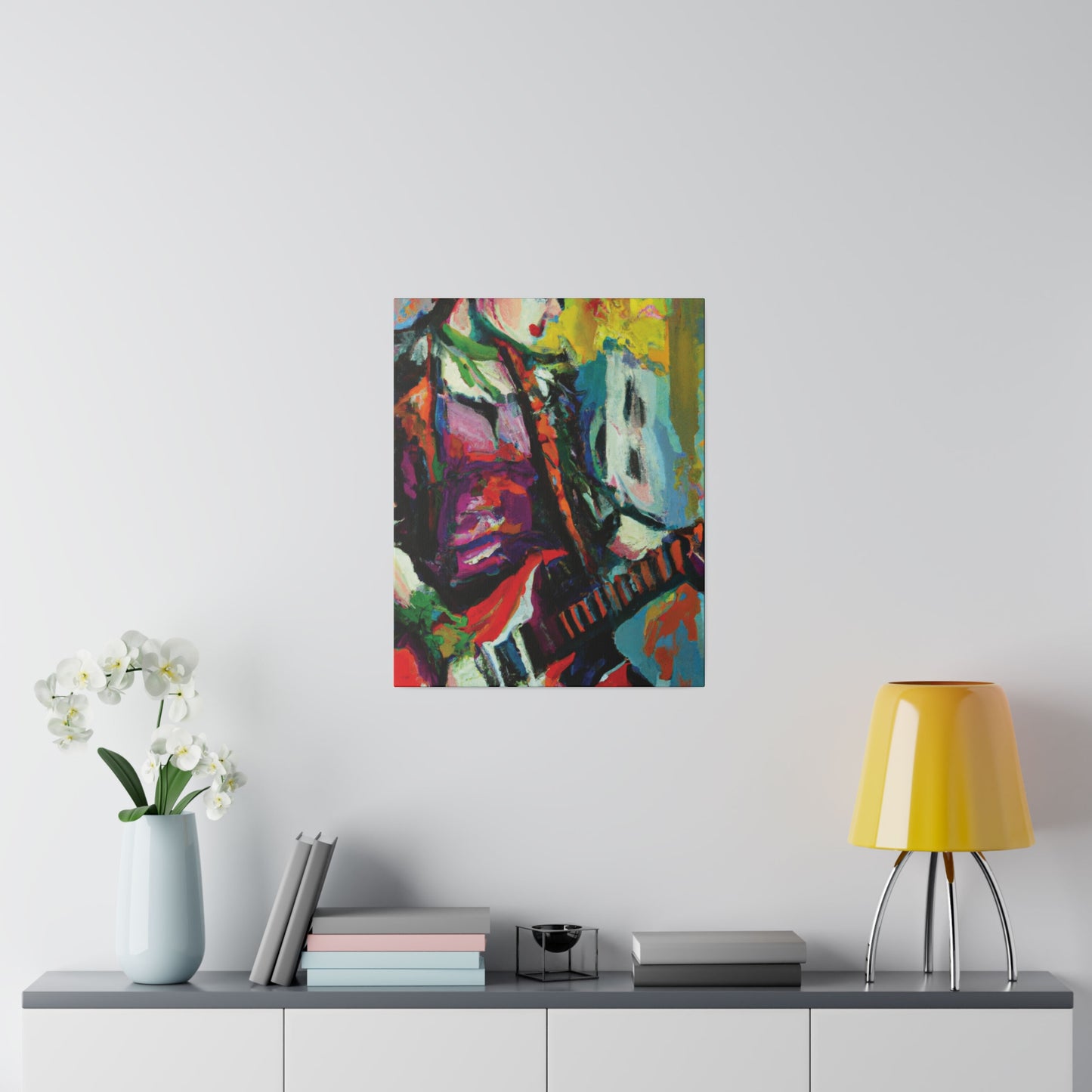 2671G - Rockstar Oil Painting Style Print | Poster | Home Decor | Wall Art | Music Art | Canvas