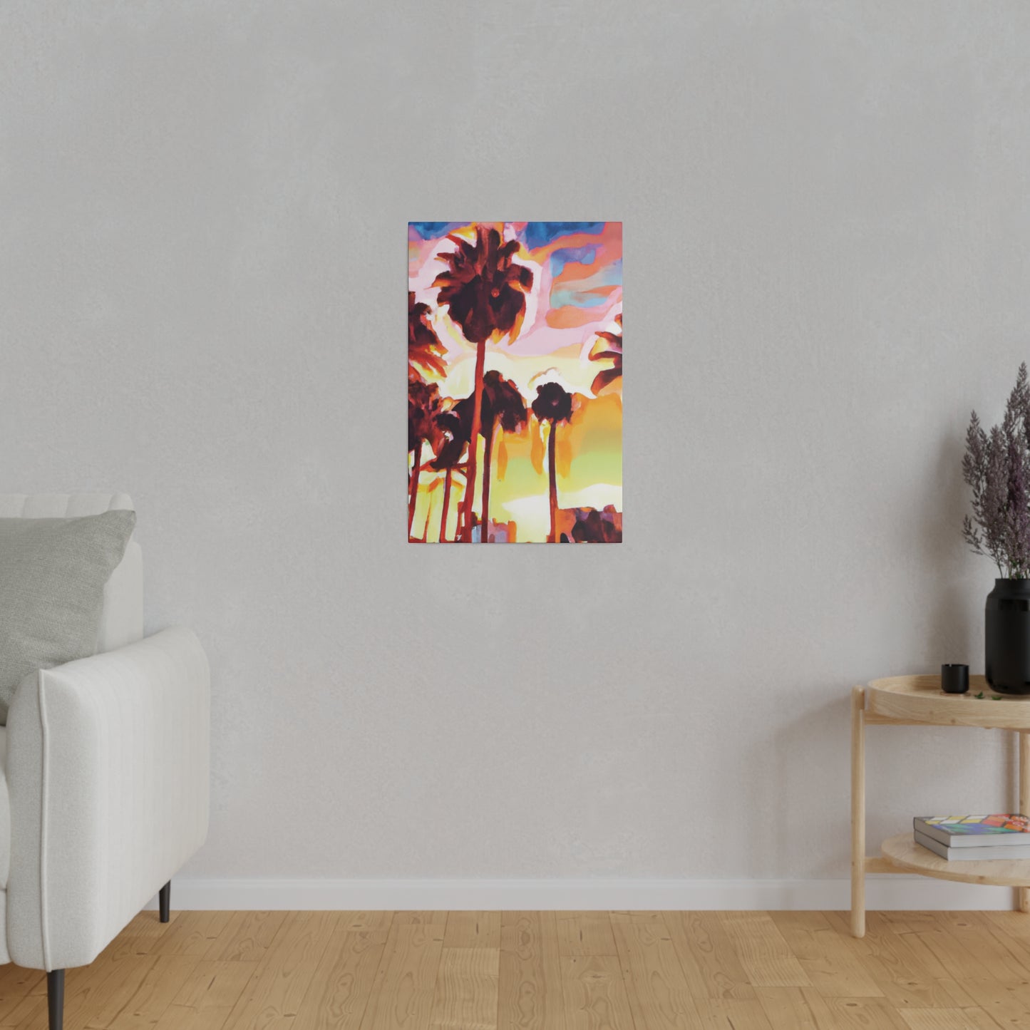 7678L - Miami Beach Sunset Painting Print | Miami | Beach | Sunset | Poster | Home Decor | Wall Art | Canvas