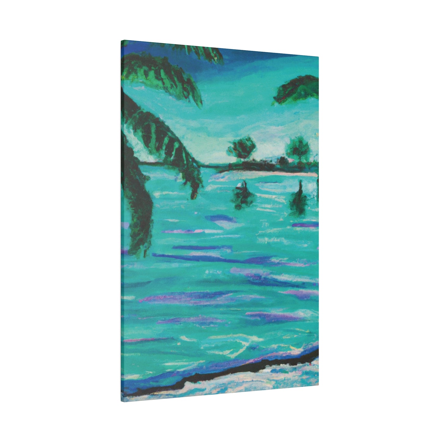 4157C - Bahamas Ocean Painting Print | Bahamas | Ocean | Beach | Poster | Home Decor | Wall Art | Canvas