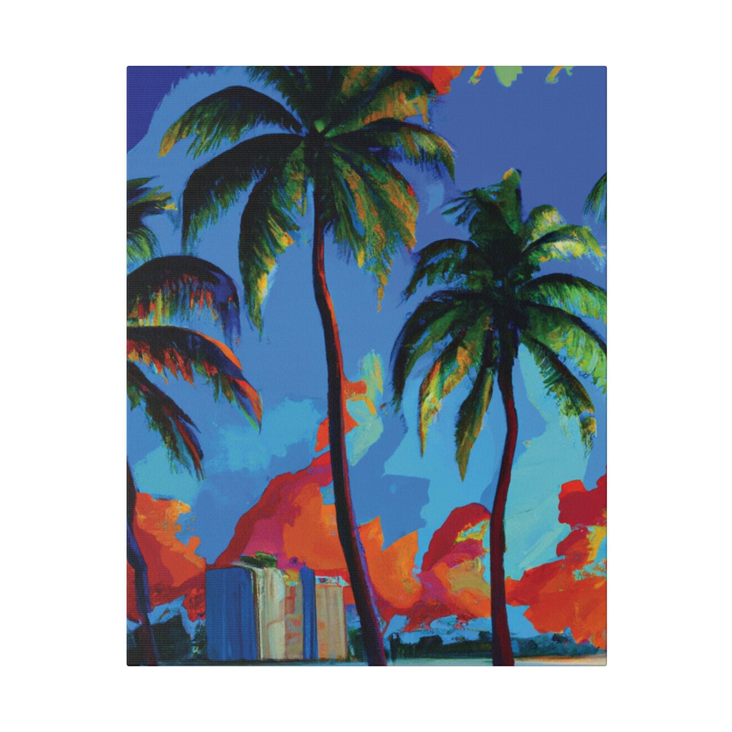 7382G - Miami Beach Sunset Painting Print | Miami | Beach | Sunset | Poster | Home Decor | Wall Art | Canvas