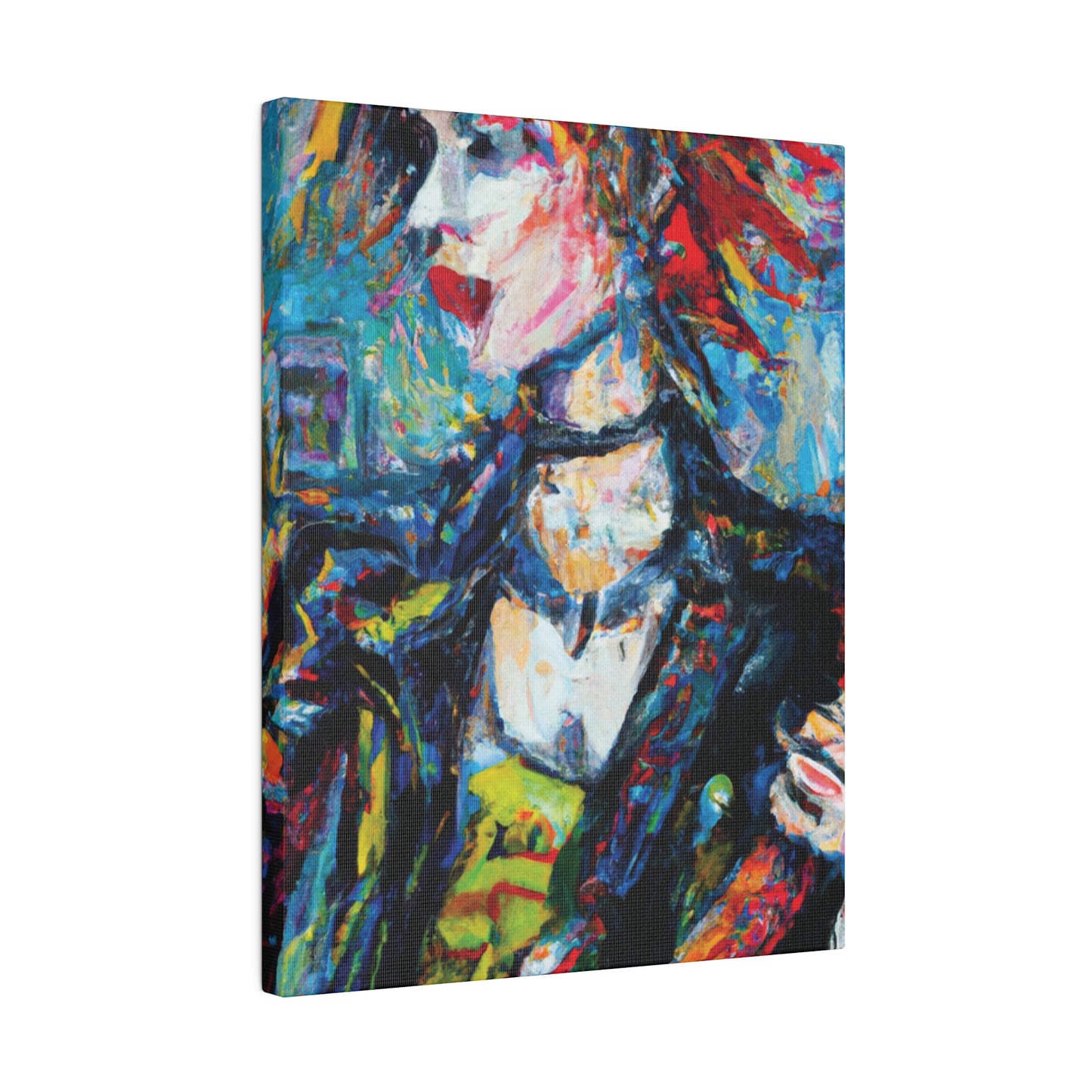 5997K - Rockstar Oil Painting Style Print | Poster | Home Decor | Wall Art | Music Art | Canvas