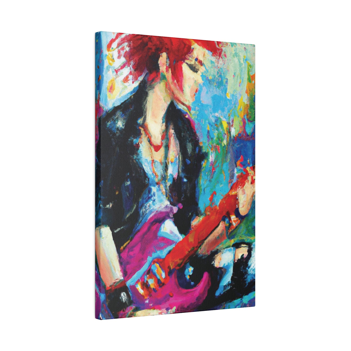 6476F - Rockstar Oil Painting Style Print | Poster | Home Decor | Wall Art | Music Art | Canvas