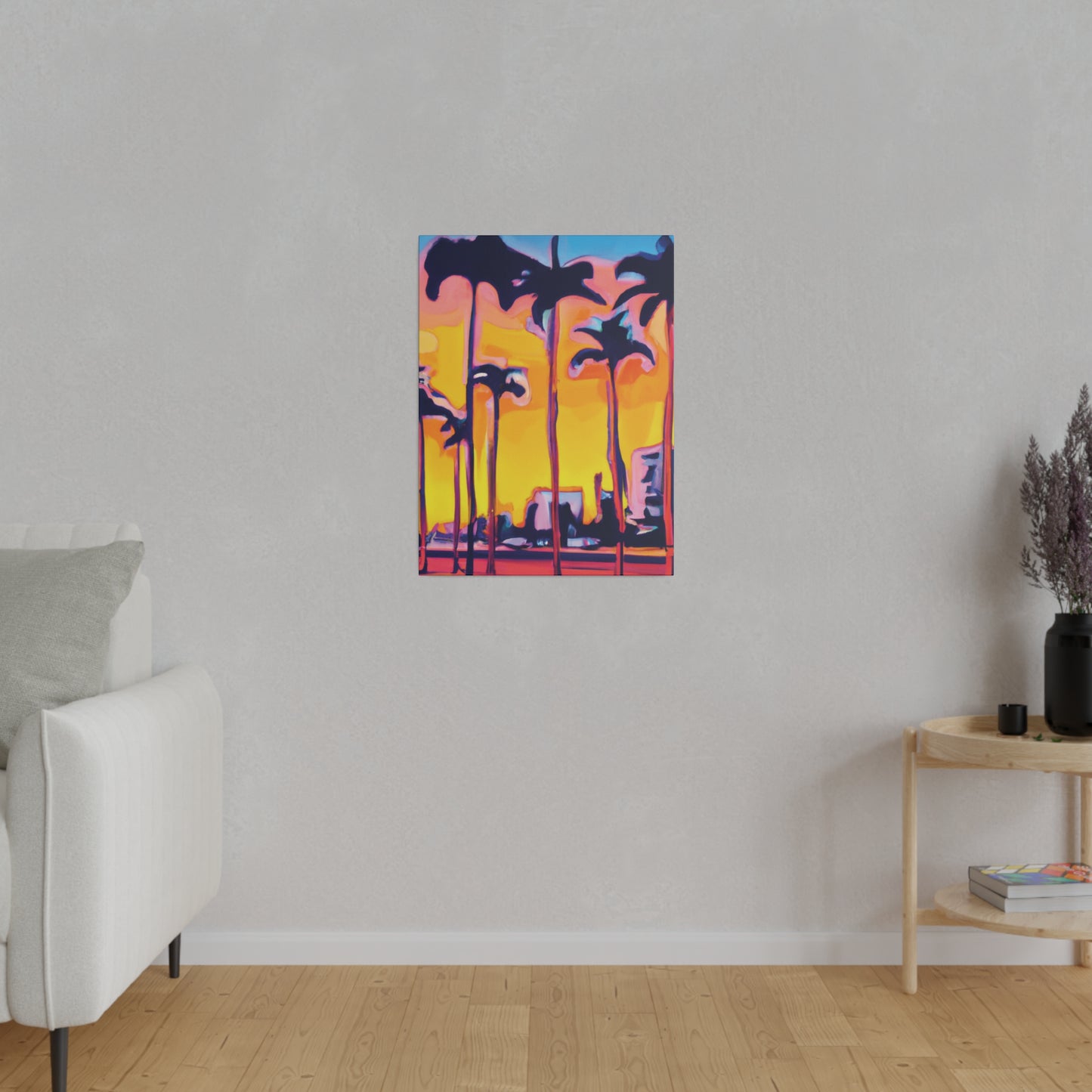 9692W - Miami Beach Sunset Painting Print | Miami | Beach | Sunset | Poster | Home Decor | Wall Art | Canvas