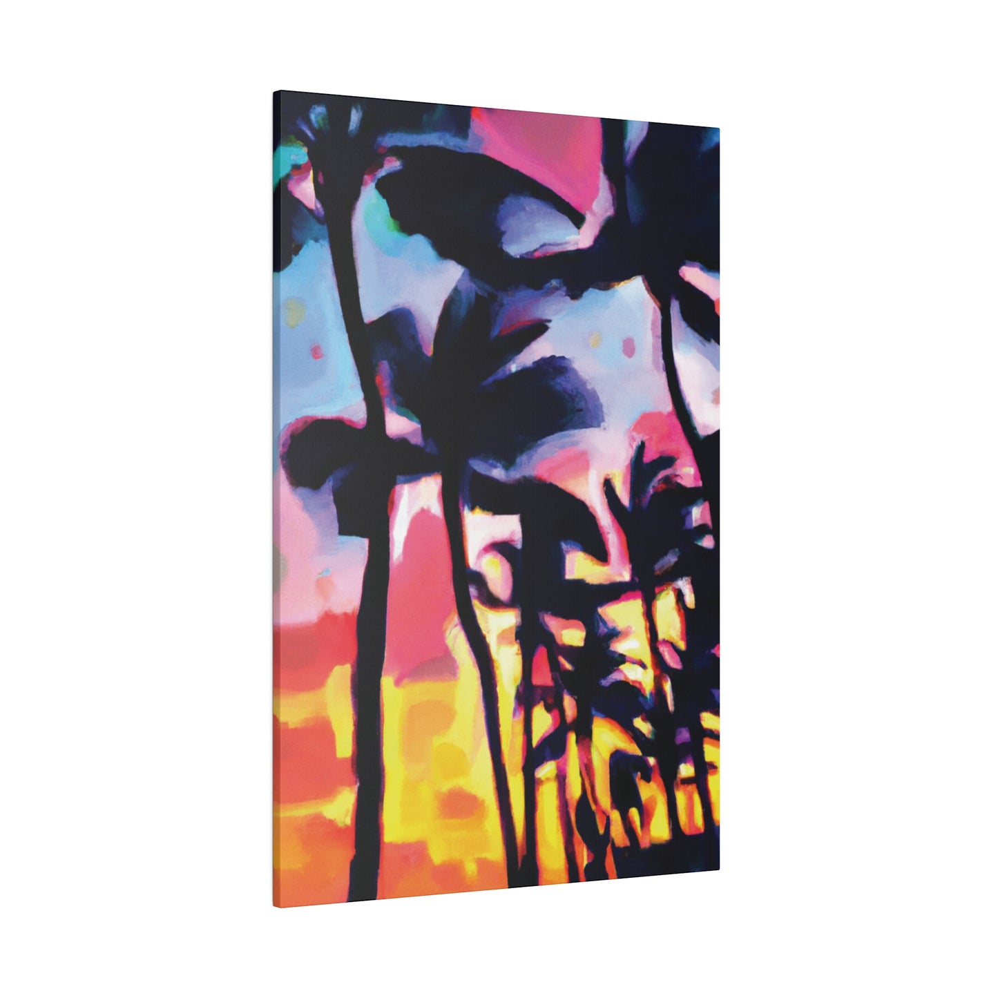 2637V - Miami Beach Sunset Painting Print | Miami | Beach | Sunset | Poster | Home Decor | Wall Art | Canvas