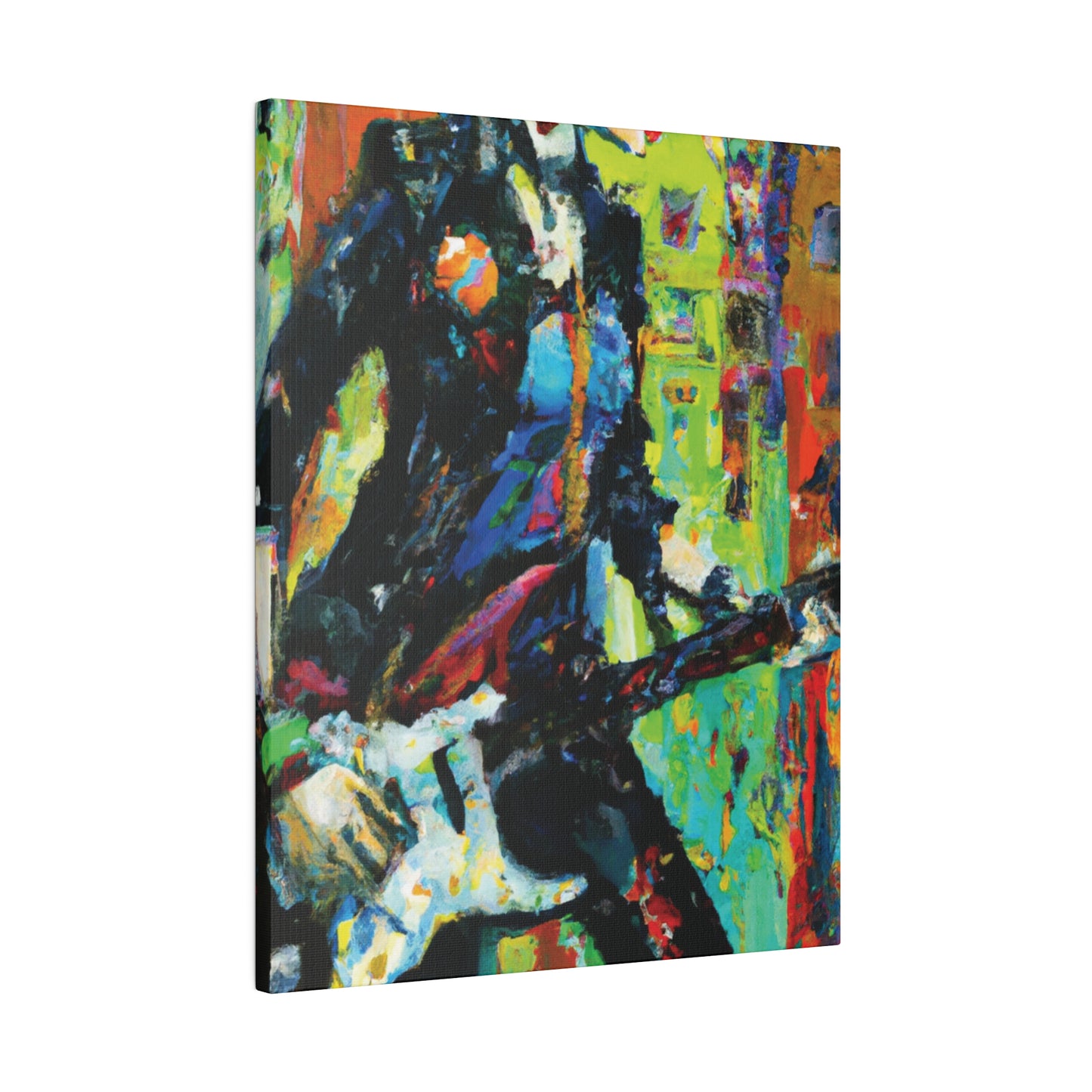 2760G - Rockstar Oil Painting Style Print | Poster | Home Decor | Wall Art | Music Art | Canvas