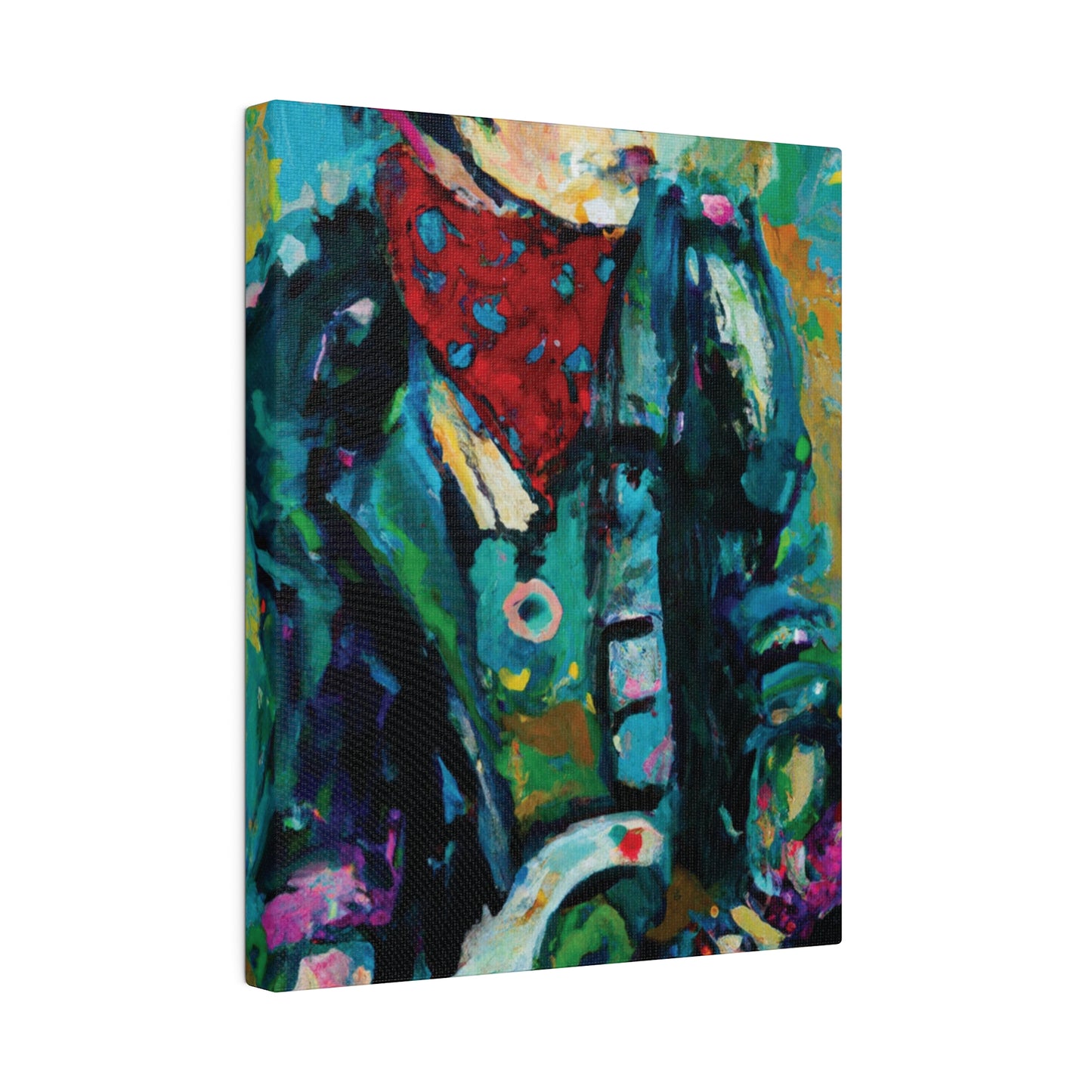 7263A - Rockstar Oil Painting Style Print | Poster | Home Decor | Wall Art | Music Art | Canvas