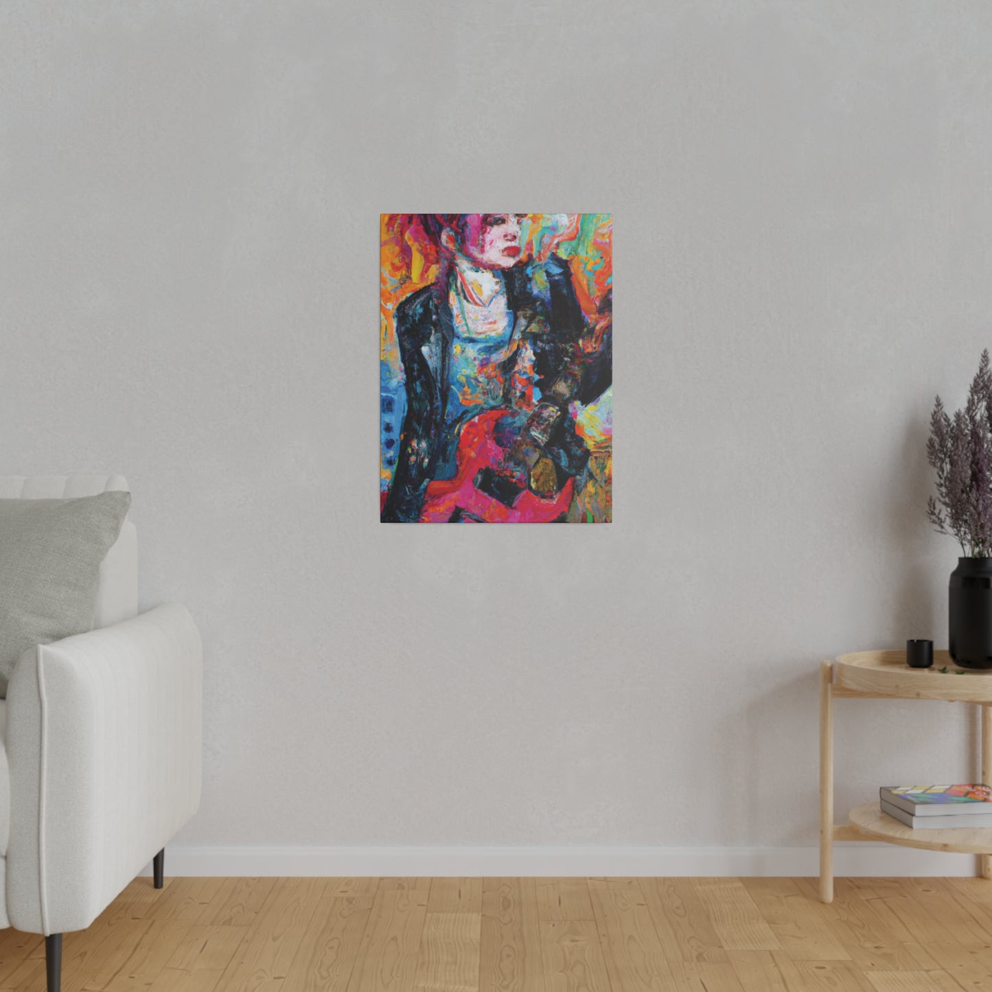 6278X - Rockstar Oil Painting Style Print | Poster | Home Decor | Wall Art | Music Art | Canvas