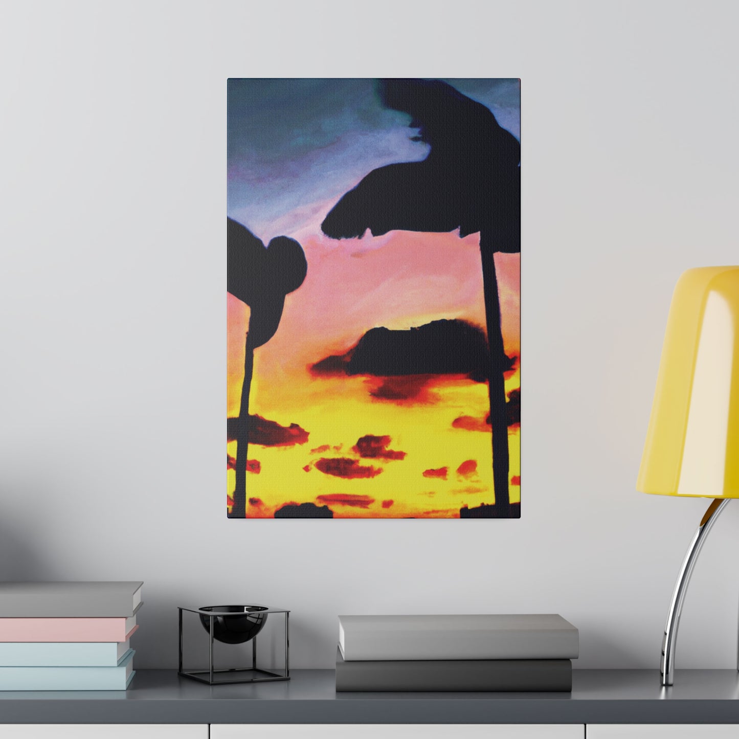 7515G - Miami Beach Sunset Painting Print | Miami | Beach | Sunset | Poster | Home Decor | Wall Art | Canvas