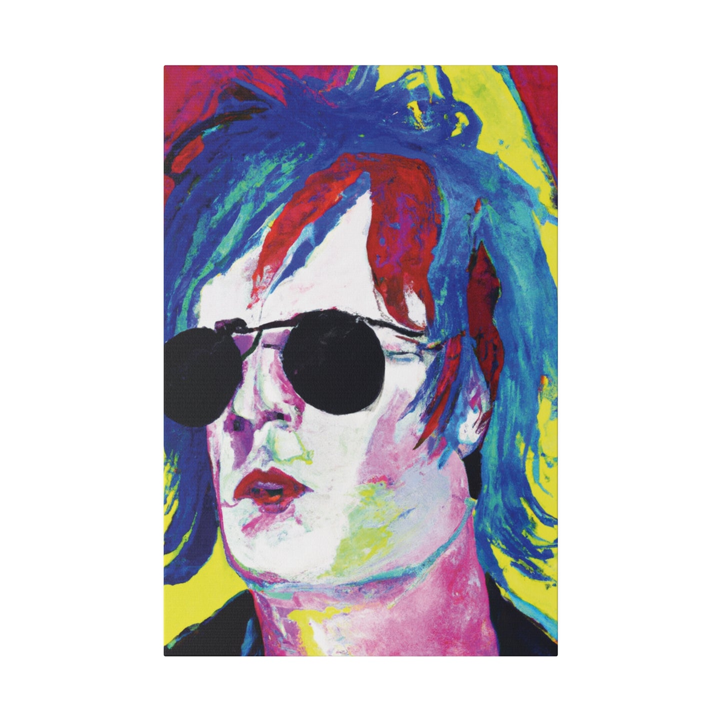 7634A - Rockstar Painting Print | Face | Abstract | Poster | Home Decor | Wall Art | Music Art | Canvas