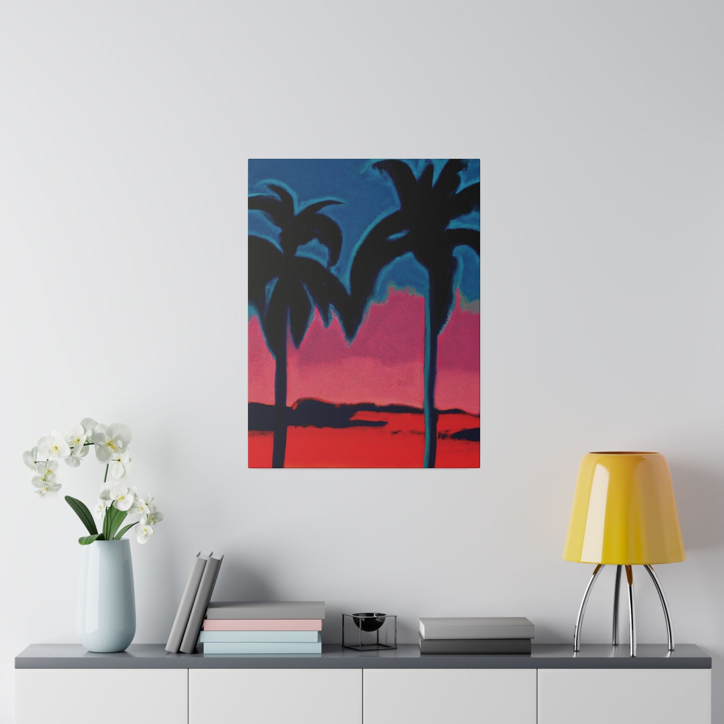 2545B - Miami Beach Sunset Painting Print | Miami | Beach | Sunset | Poster | Home Decor | Wall Art | Canvas