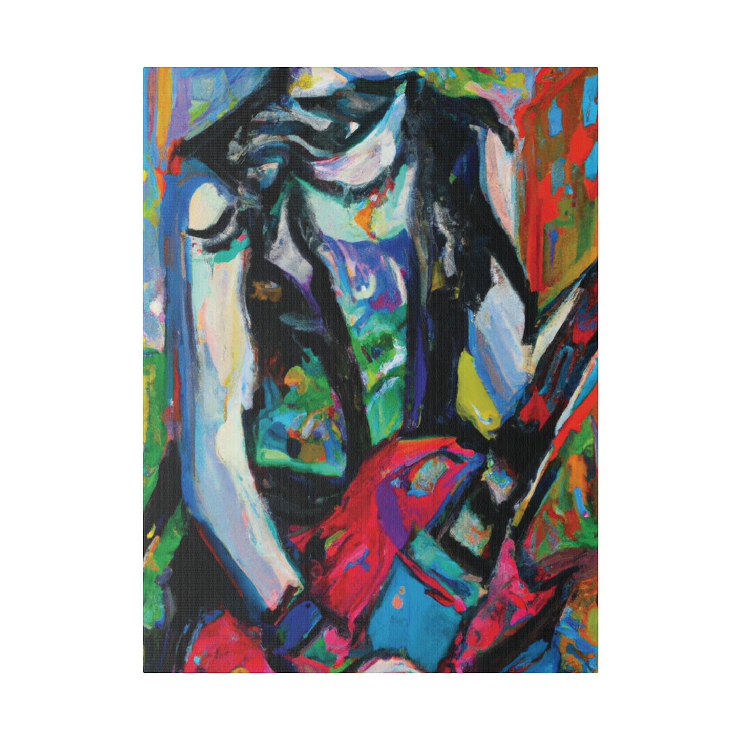 7129F - Rockstar Oil Painting Style Print | Poster | Home Decor | Wall Art | Music Art | Canvas