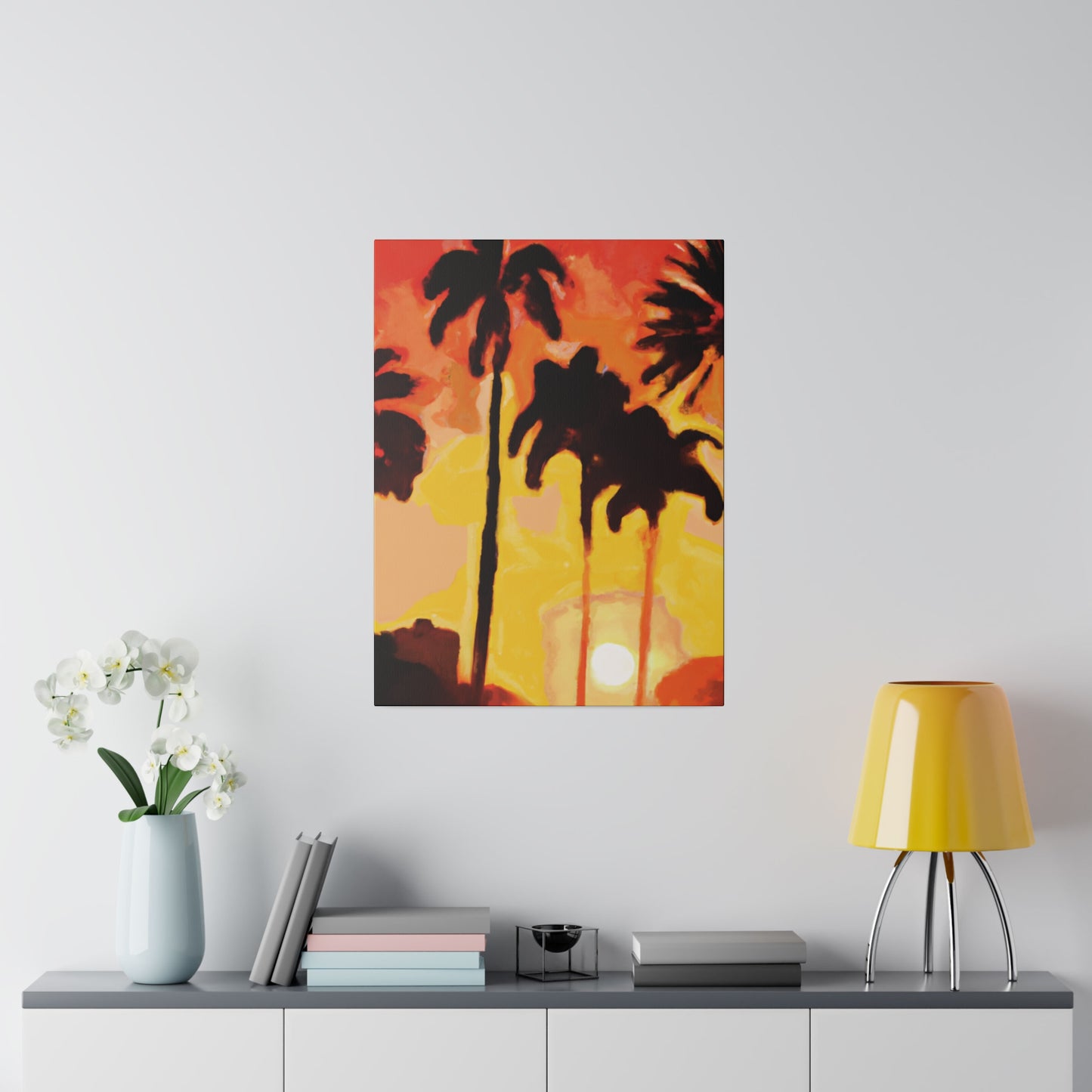 3259B - Miami Beach Sunset Painting Print | Miami | Beach | Sunset | Poster | Home Decor | Wall Art | Canvas