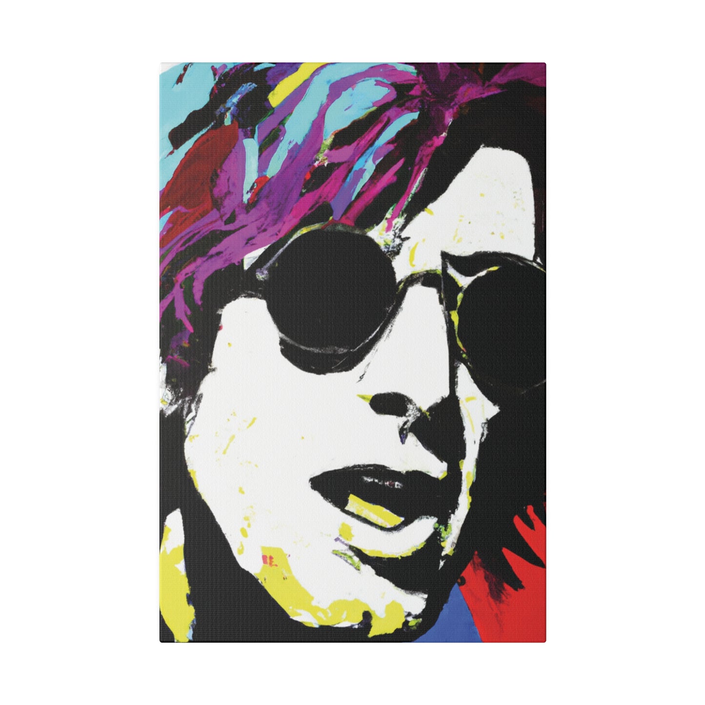 9436F - Rockstar Painting Print | Face | Abstract | Poster | Home Decor | Wall Art | Music Art | Canvas