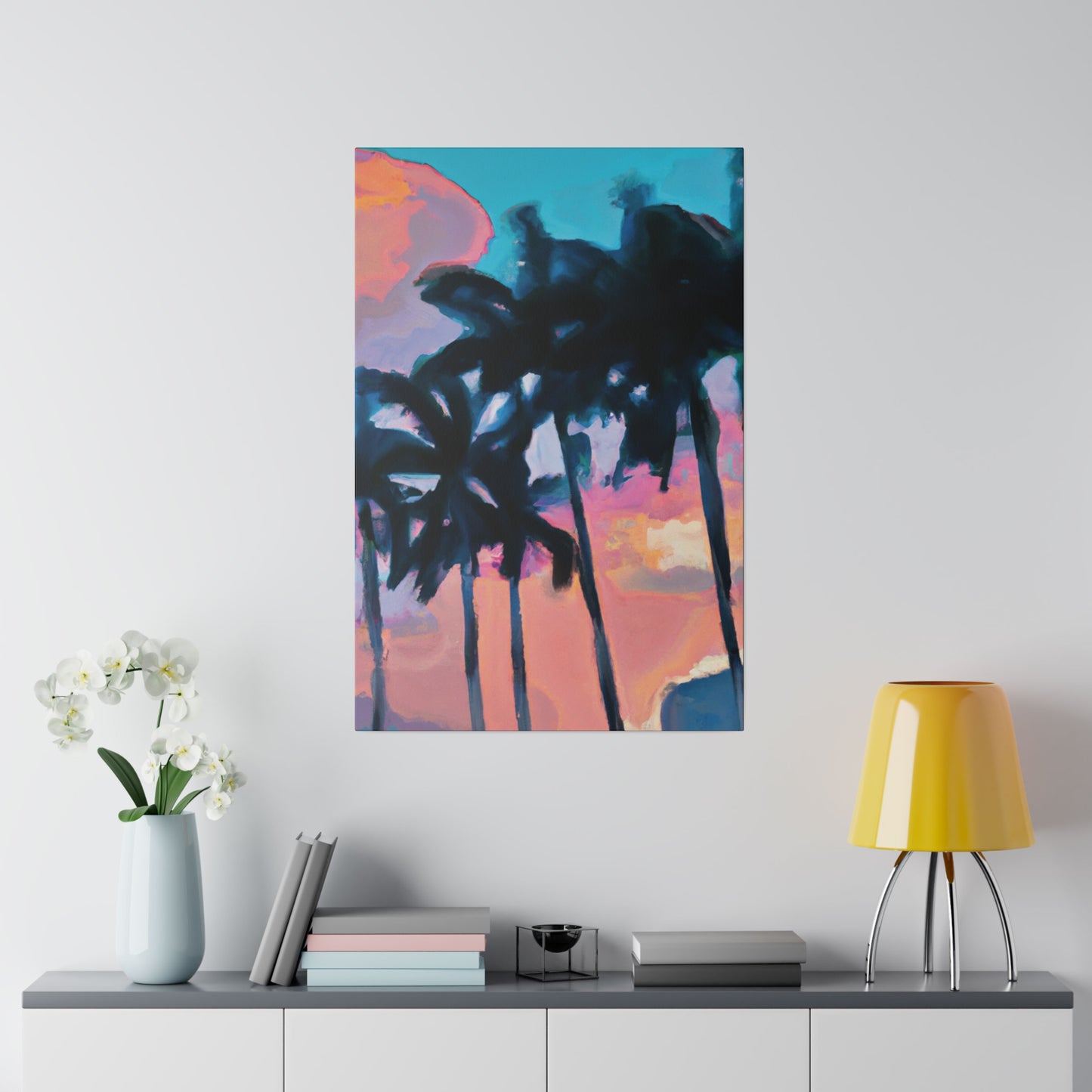 7234X - Miami Beach Sunset Painting Print | Miami | Beach | Sunset | Poster | Home Decor | Wall Art | Canvas