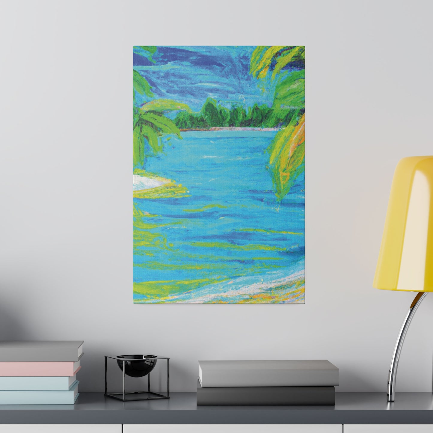 9709k - Bahamas Ocean Painting Print | Bahamas | Ocean | Beach | Poster | Home Decor | Wall Art | Canvas