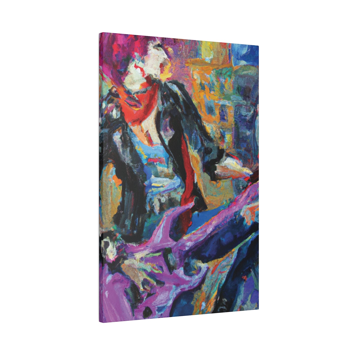 4827X - Rockstar Oil Painting Style Print | Poster | Home Decor | Wall Art | Music Art | Canvas