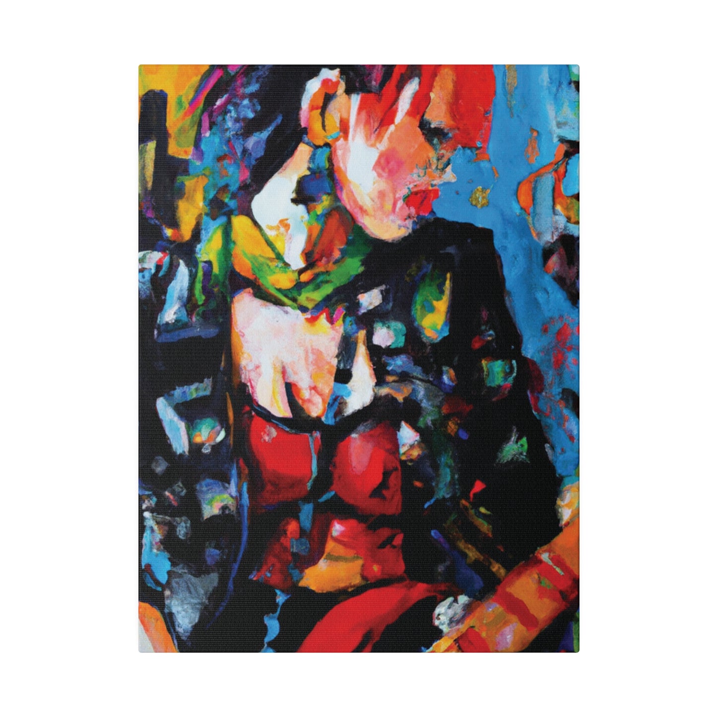 9602B - Rockstar Oil Painting Style Print | Poster | Home Decor | Wall Art | Music Art | Canvas