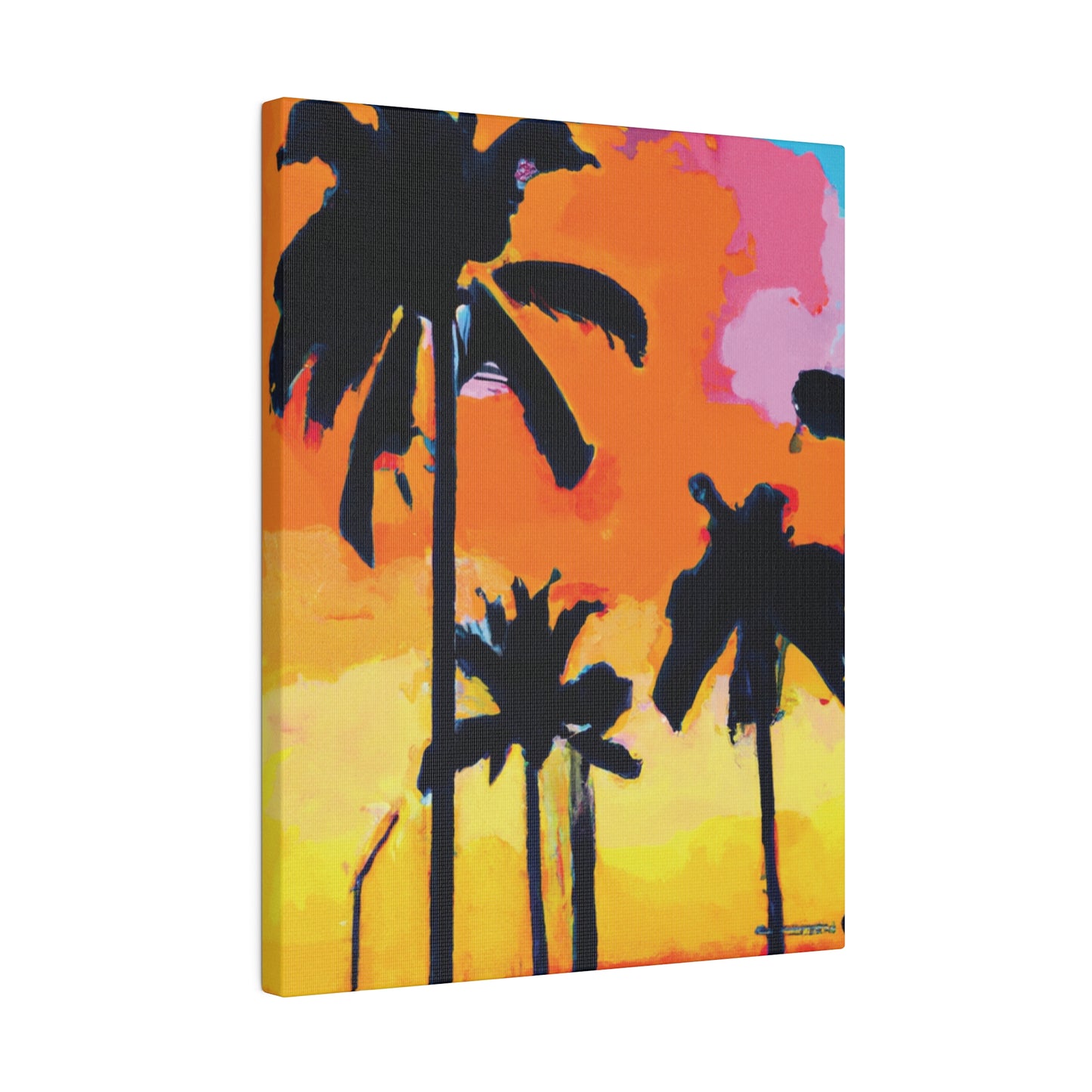 2956A - Miami Beach Sunset Painting Print | Miami | Beach | Sunset | Poster | Home Decor | Wall Art | Canvas