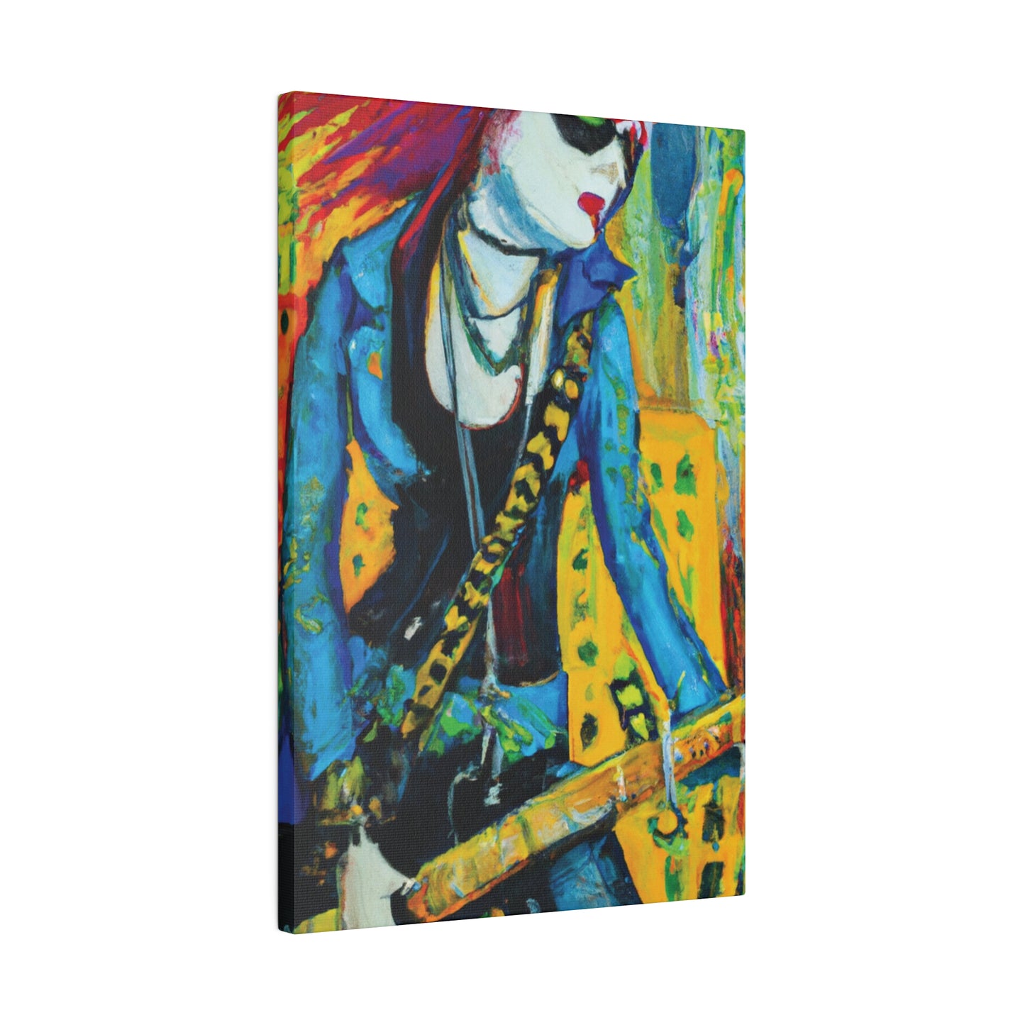 2344X - Rockstar Oil Painting Style Print | Poster | Home Decor | Wall Art | Music Art | Canvas