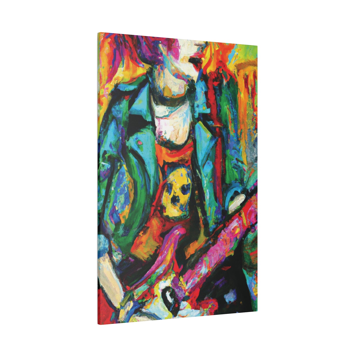 3118K - Rockstar Oil Painting Style Print | Poster | Home Decor | Wall Art | Music Art | Canvas