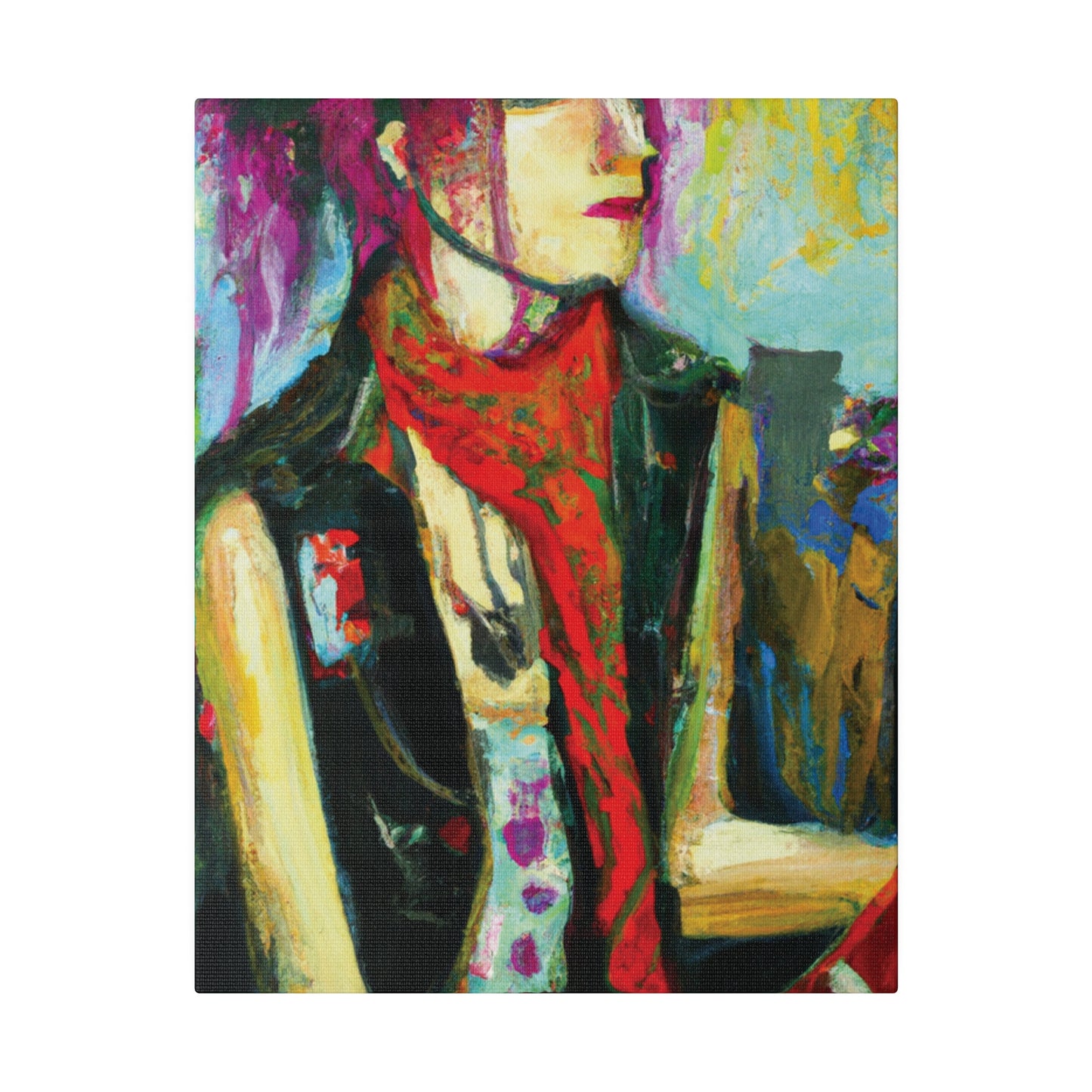 9141P - Rockstar Oil Painting Style Print | Poster | Home Decor | Wall Art | Music Art | Canvas