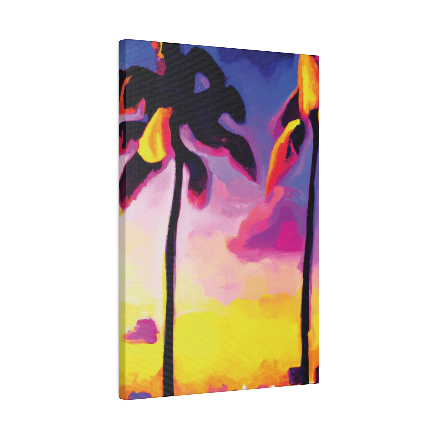 839P - Miami Beach Sunset Painting Print | Miami | Beach | Sunset | Poster | Home Decor | Wall Art | Canvas