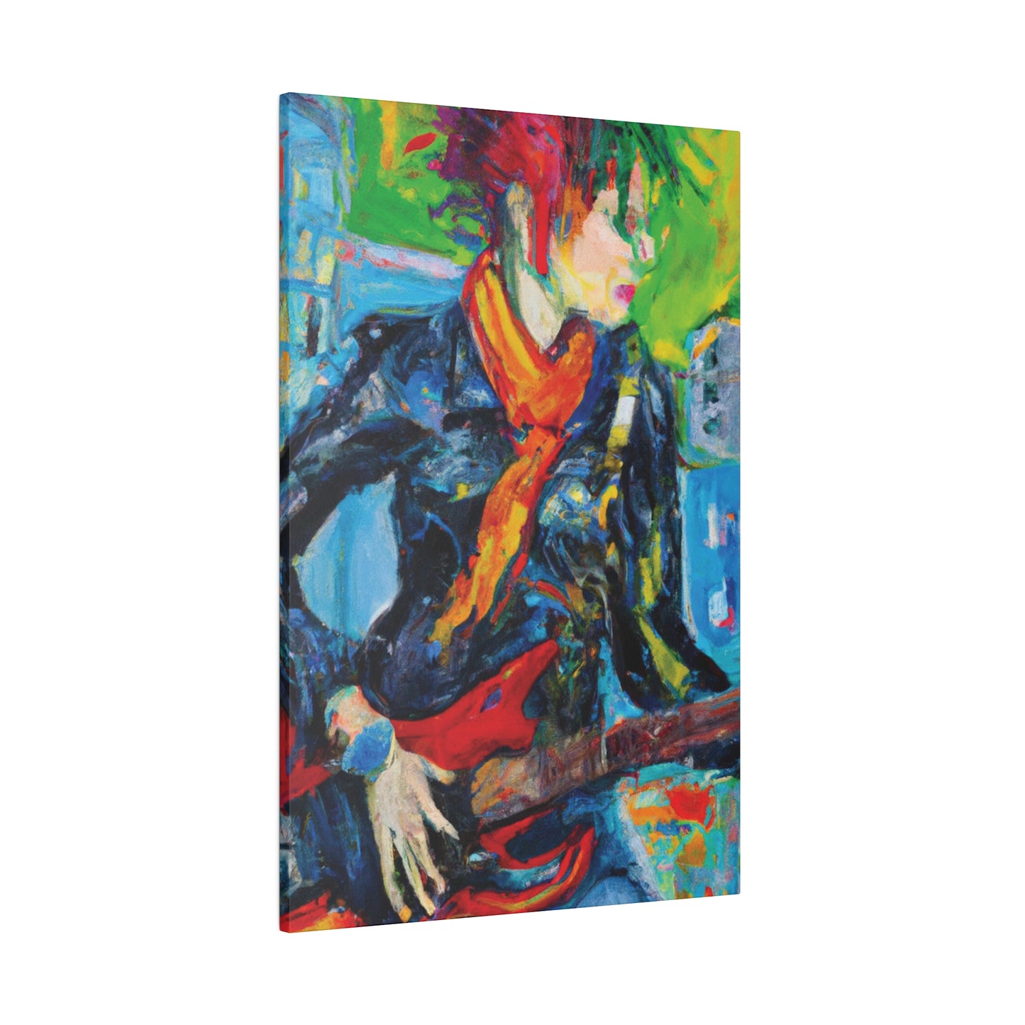 935O - Rockstar Oil Painting Style Print | Poster | Home Decor | Wall Art | Music Art | Canvas