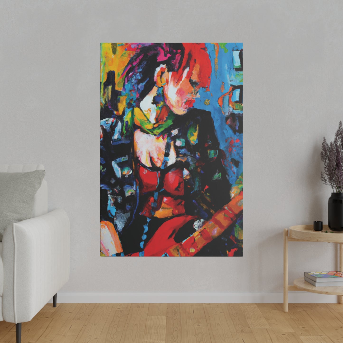 9602B - Rockstar Oil Painting Style Print | Poster | Home Decor | Wall Art | Music Art | Canvas